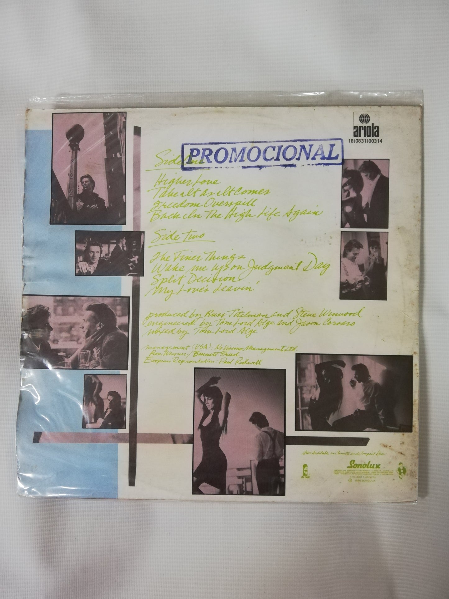 LP STEVE WINWOOD - BACK IN THE HIGH LIFE