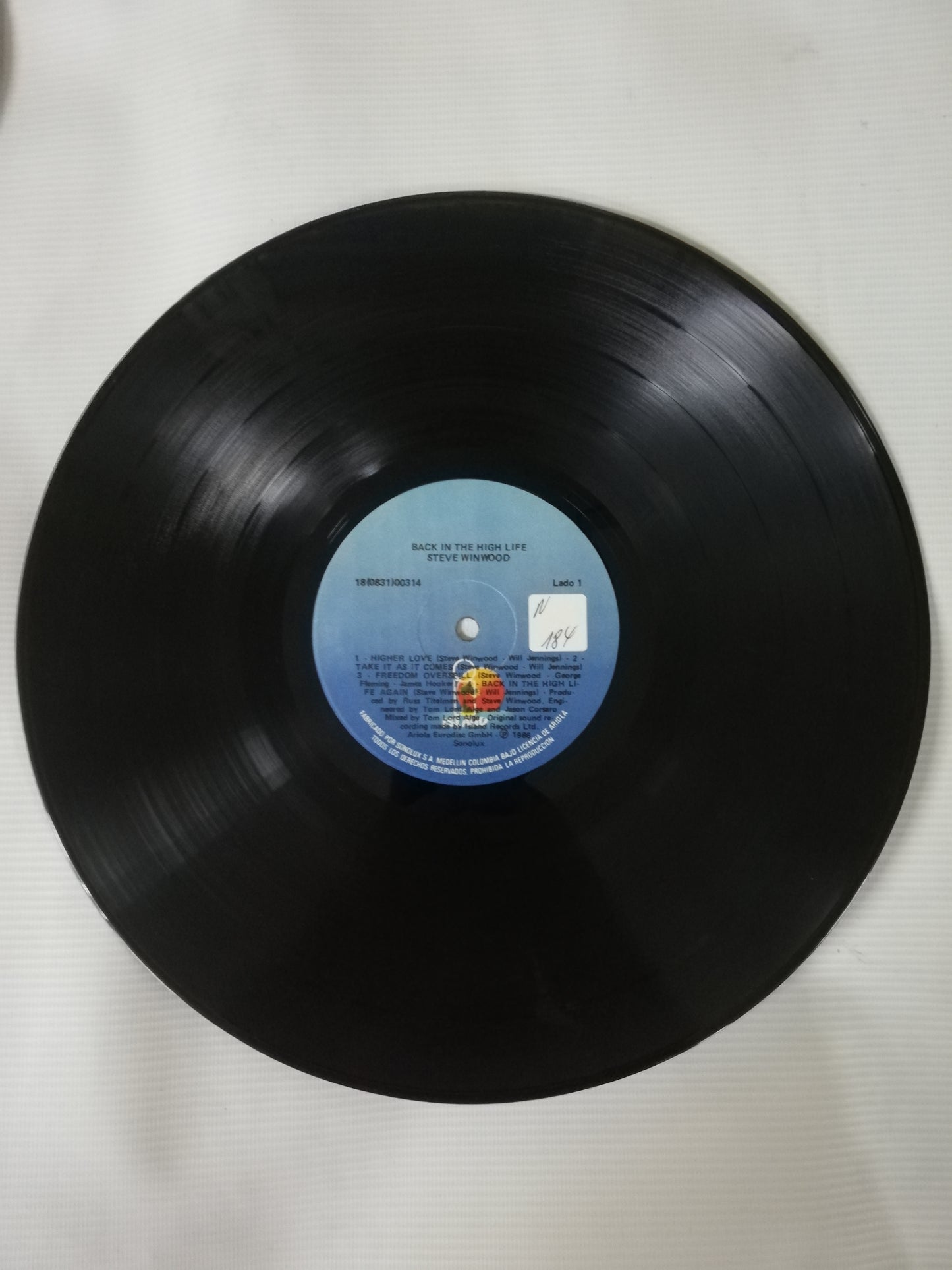 LP STEVE WINWOOD - BACK IN THE HIGH LIFE