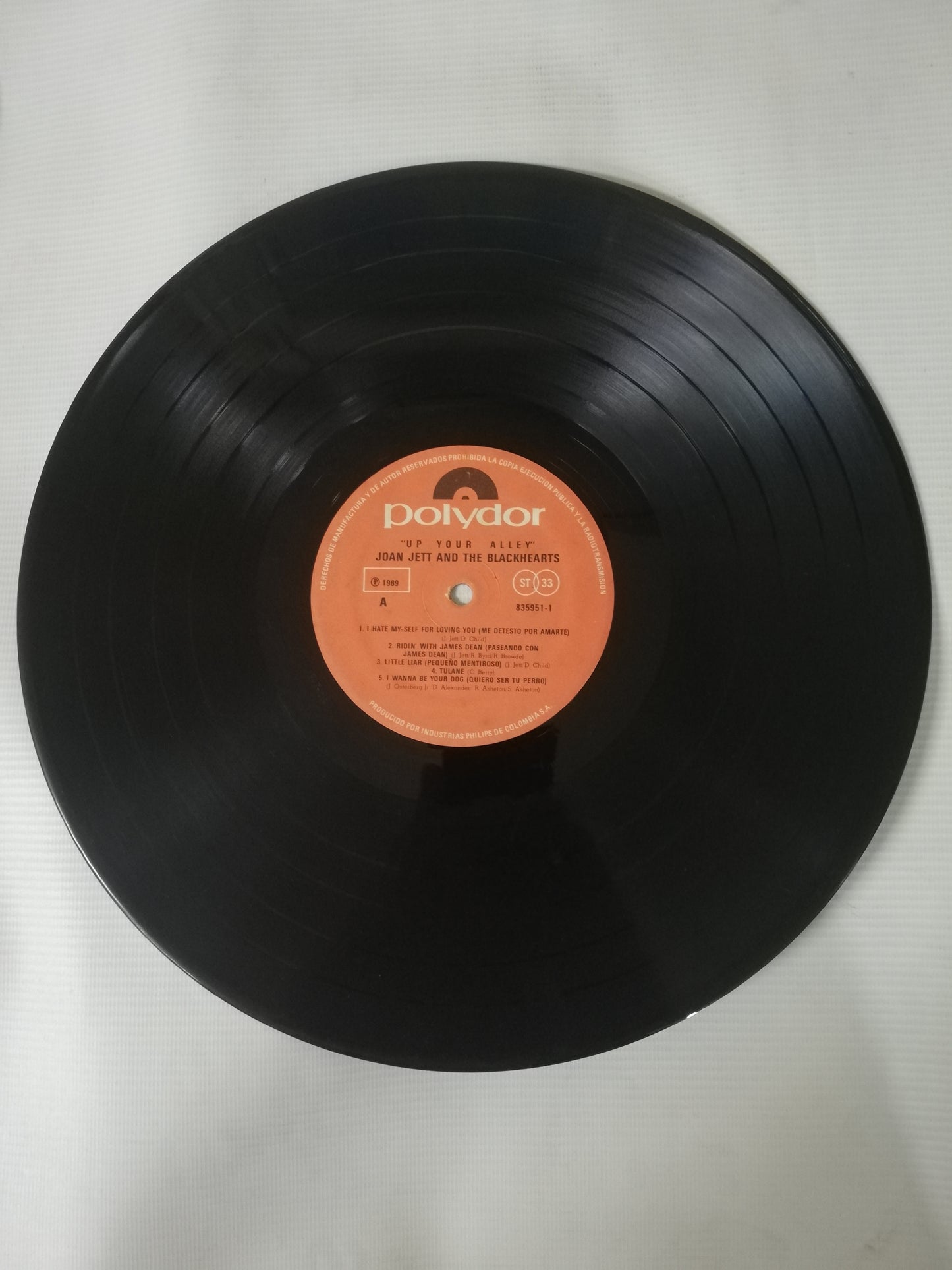 LP JOAN JET AND THE BLACKHEARTS - UP YOUR ALLEY