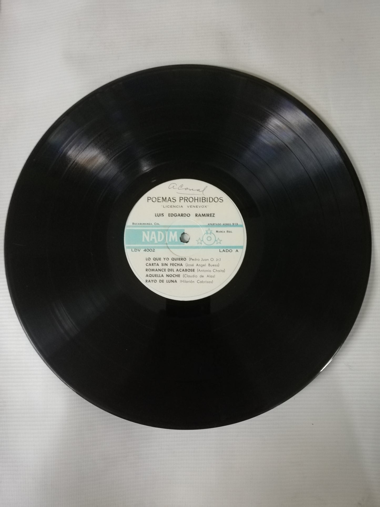 LP LUIS EDGARDO RAMIREZ - POEMAS PROHIBIDOS