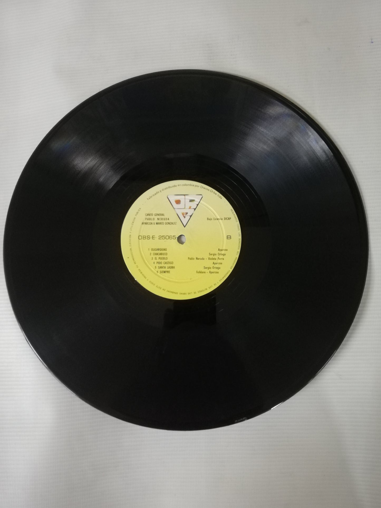 LP APARCOA & MARES GONZALEZ - CANTO GENERAL DE PABLO NERUDA