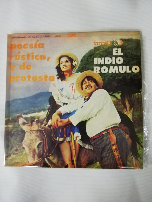 LP EL INDIO ROMULO - POESÍA RÚSTICA, Y DE PROTESTA