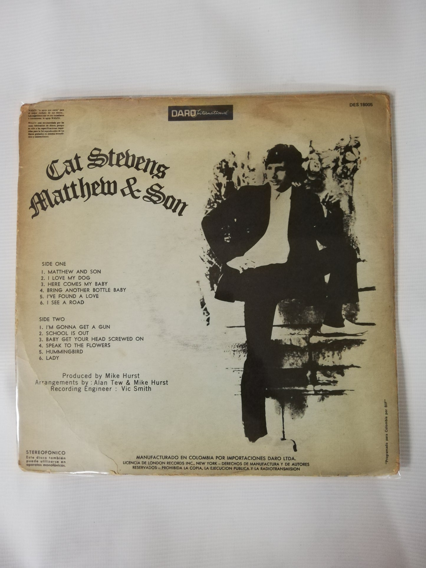 LP CAT STEVENS - MATHEW AND SON
