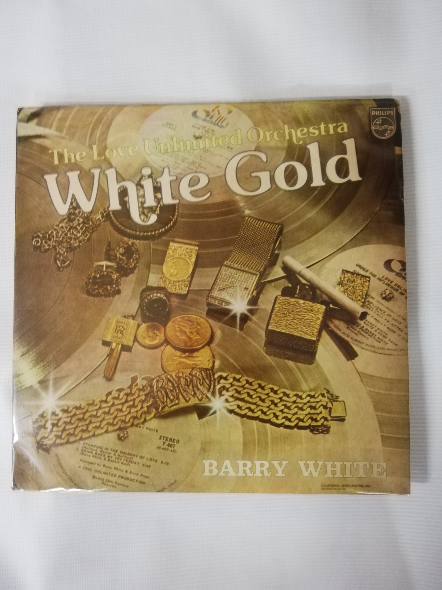 LP BARRY WHITE AND THE LOVE UNLIMITED ORCHESTRA - WHITE GOLD