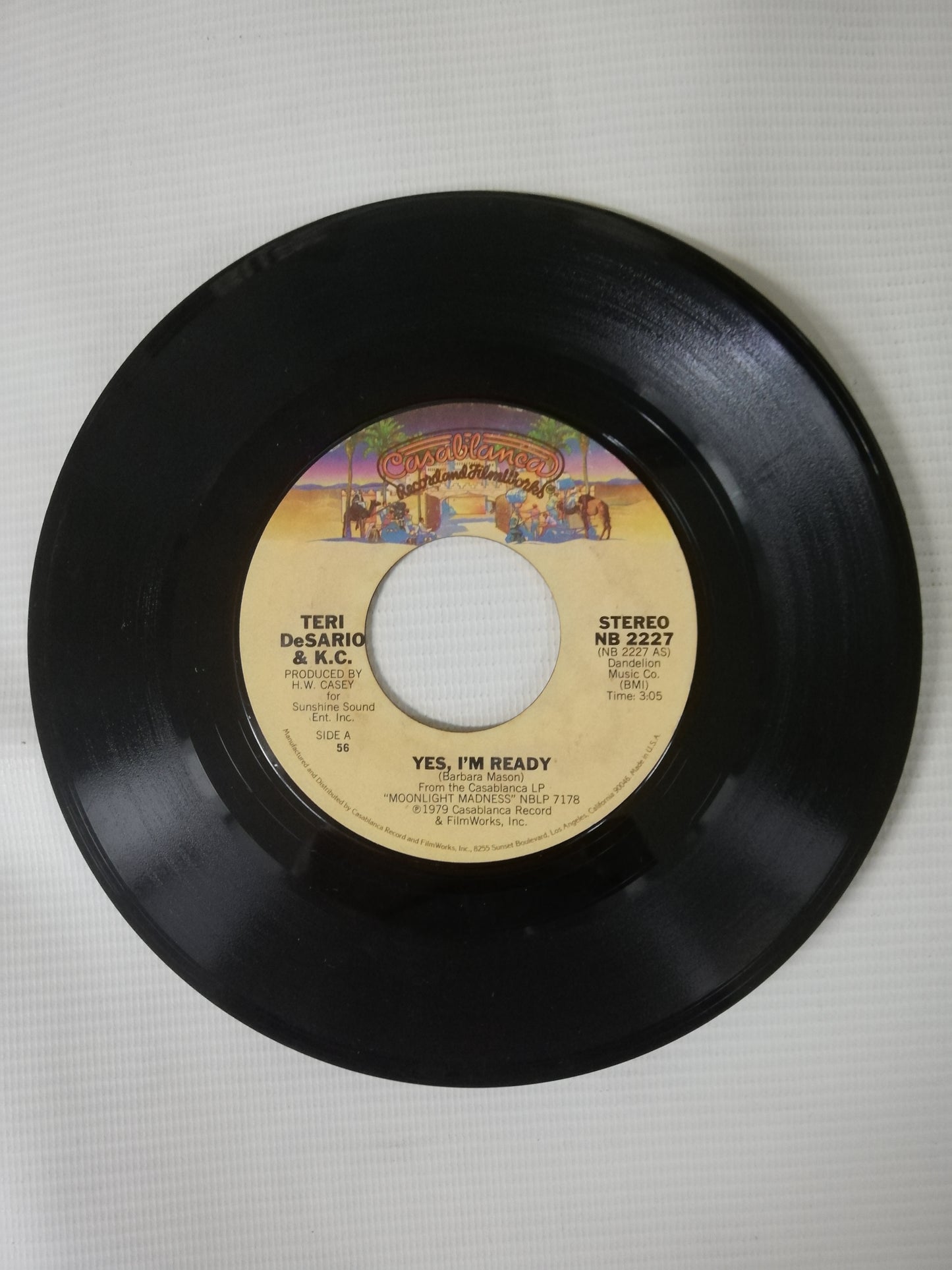 VINILO TERI DESARIO & K.C. - YES, I´M READY / WITH YOUR LOVE