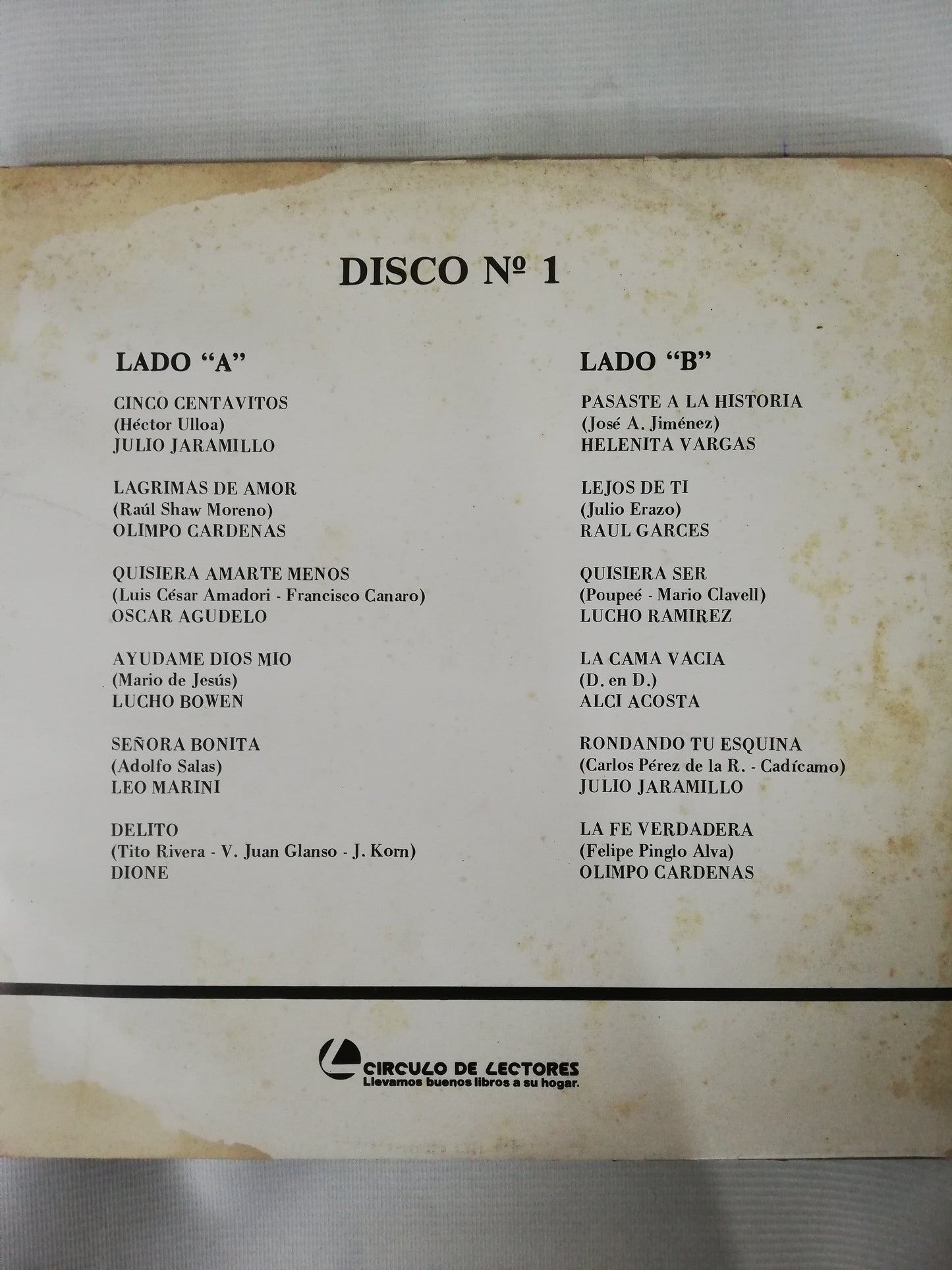 LP SELECCIÓN CIRCULO DE LA MÚSICA INOLVIDABLE - VARIOS INTÉRPRETES - VINYL X 3