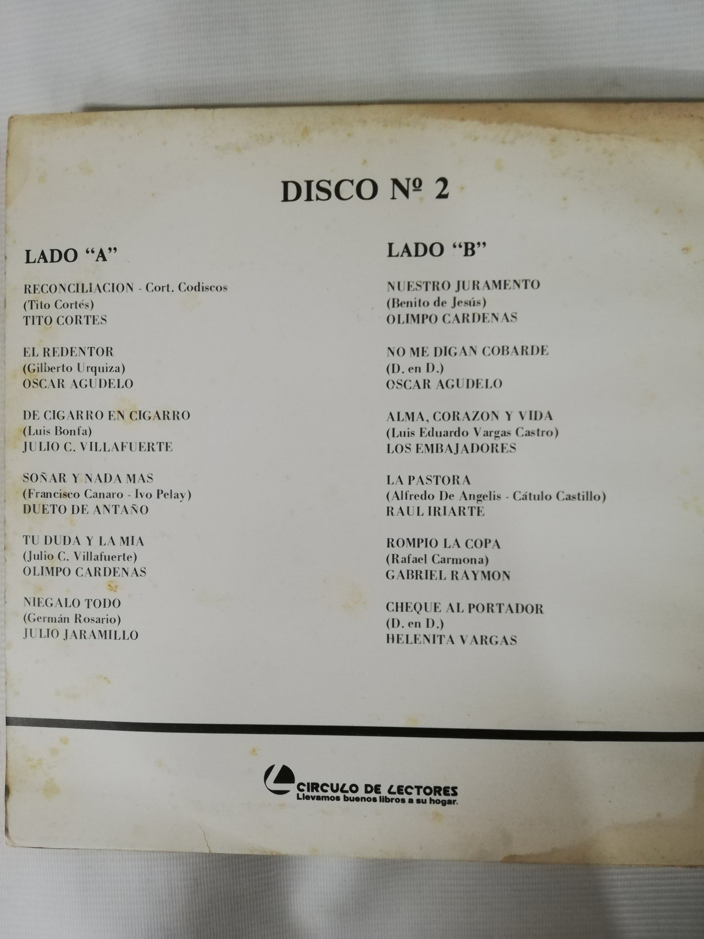 LP SELECCIÓN CIRCULO DE LA MÚSICA INOLVIDABLE - VARIOS INTÉRPRETES - VINYL X 3