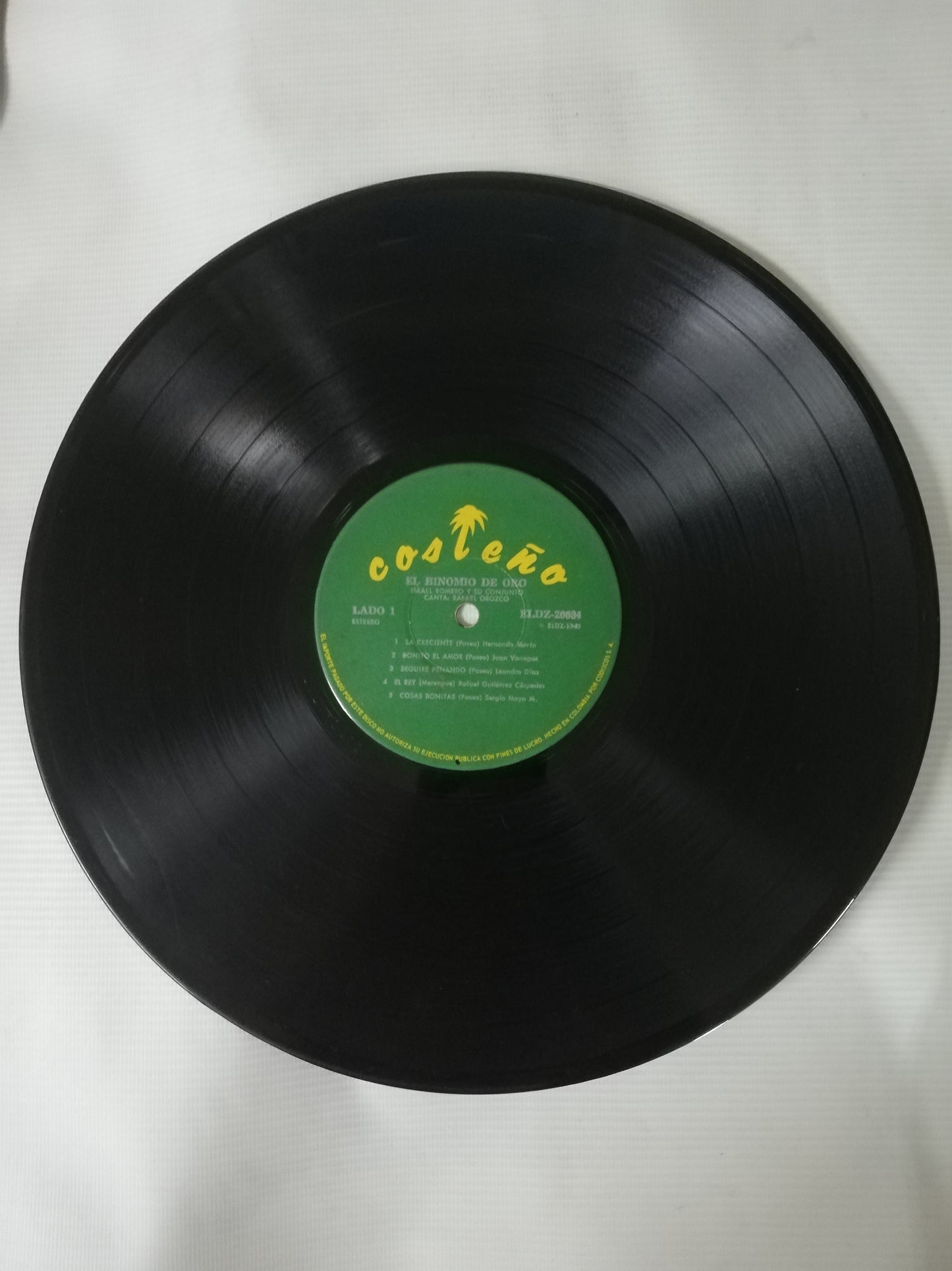 LP EL BINOMIO DE ORO, ISRAEL ROMERO Y SU CONJUNTO - CANTA: RAFAEL OROZCO