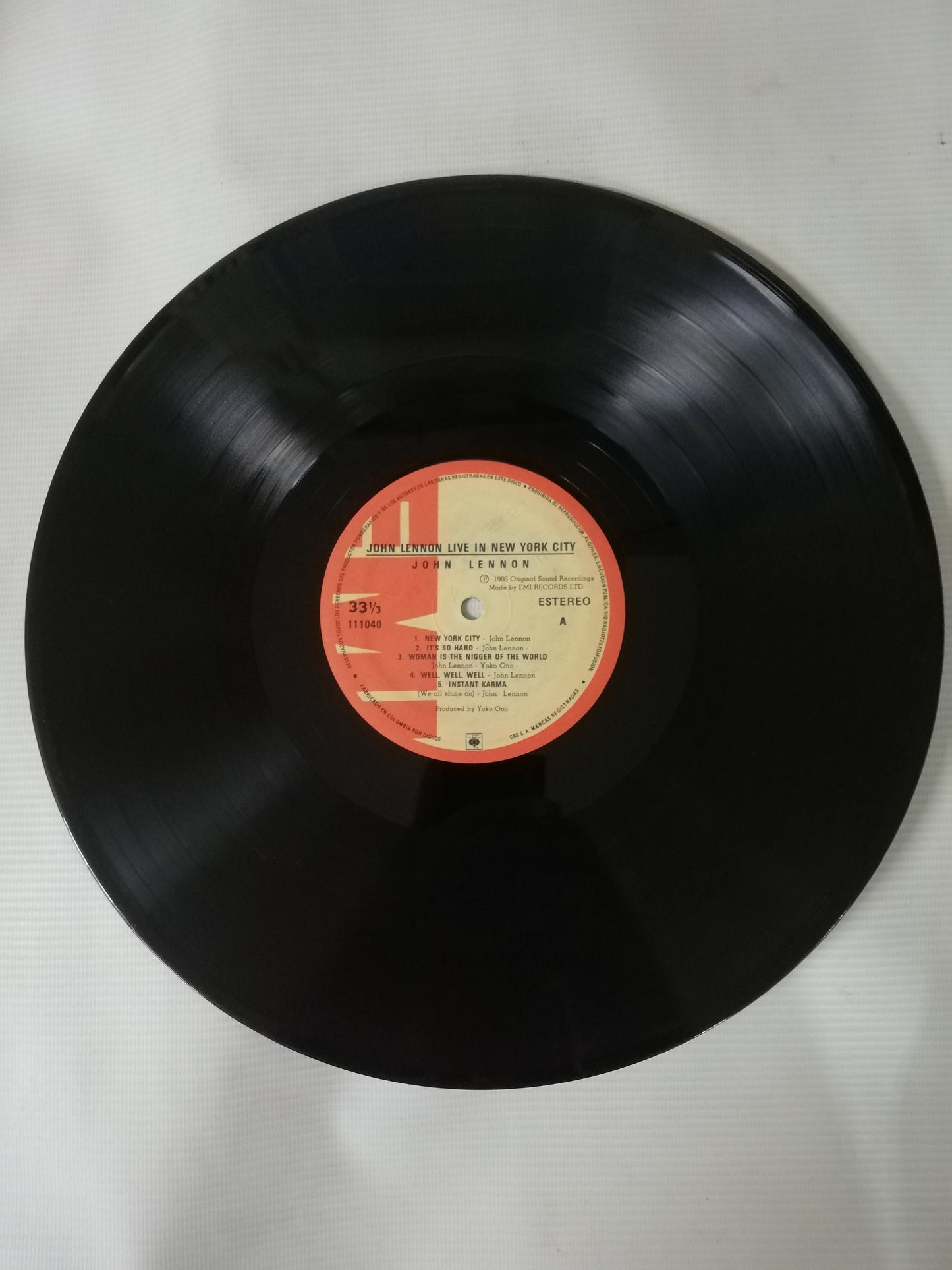 LP JOHN LENNON - LIVE IN NEW YORK CITY