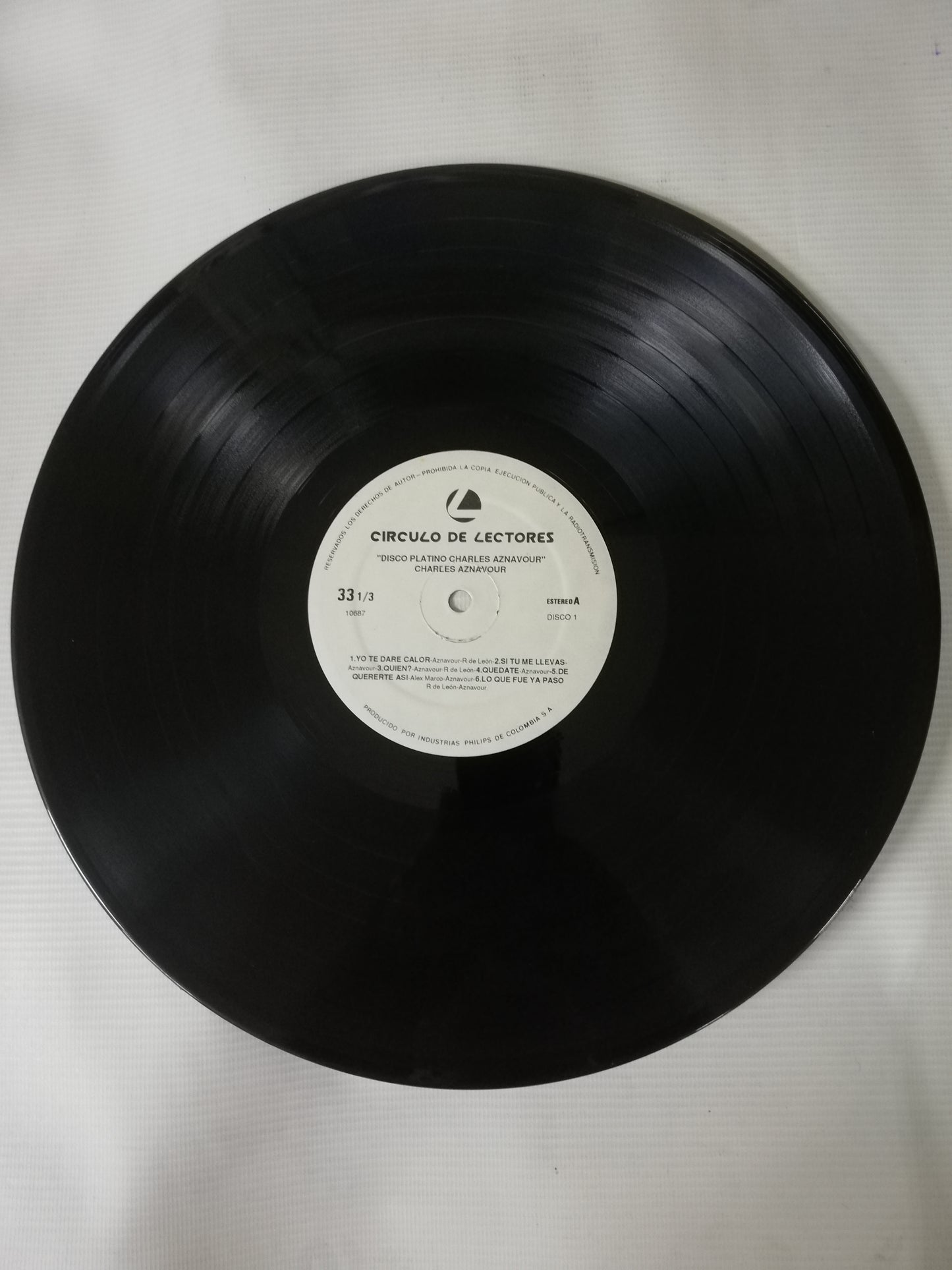 LP CHARLES AZNAVOUR - COLECCIÓN DE PLATINO - VINYL X 2