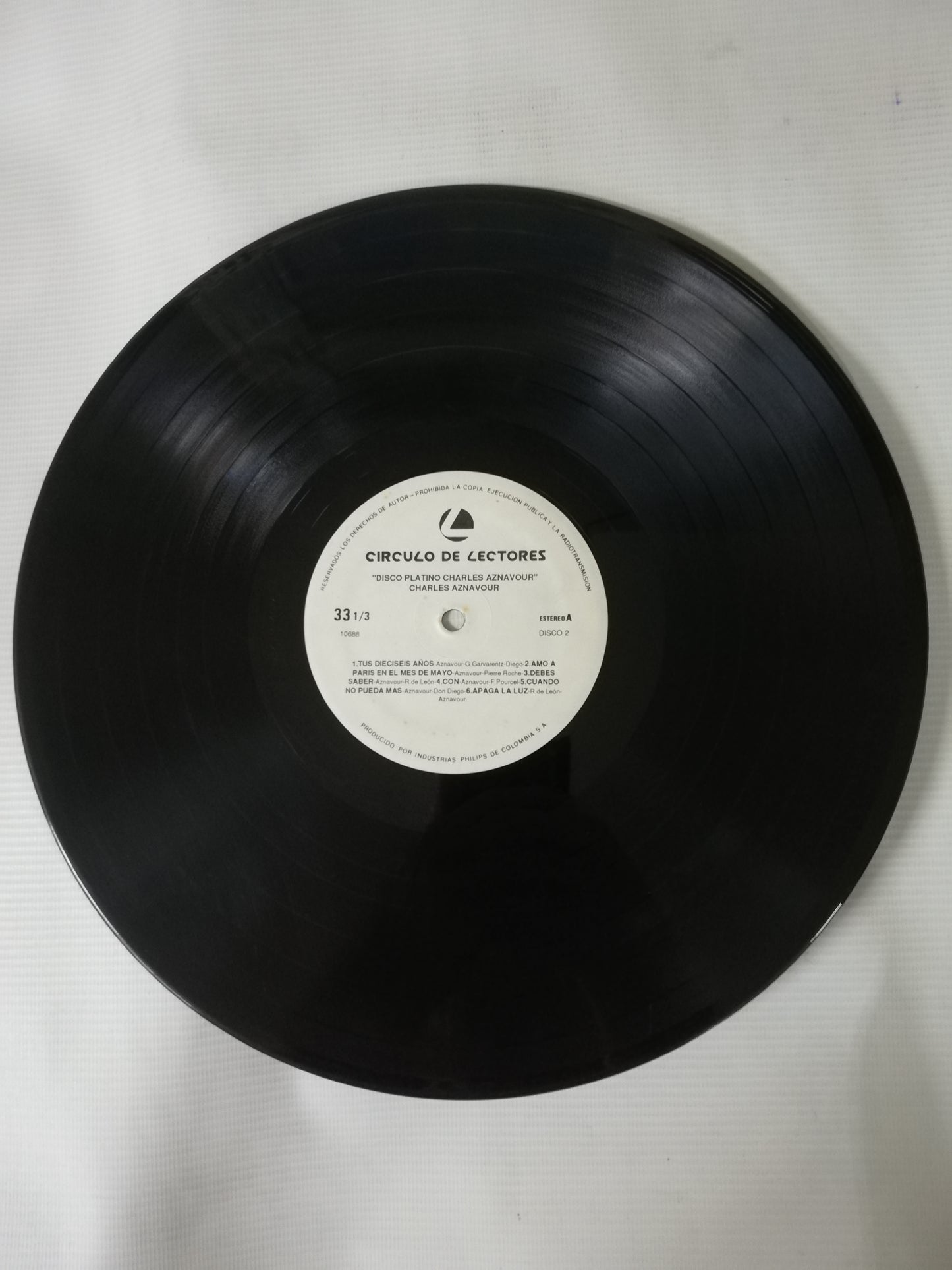 LP CHARLES AZNAVOUR - COLECCIÓN DE PLATINO - VINYL X 2