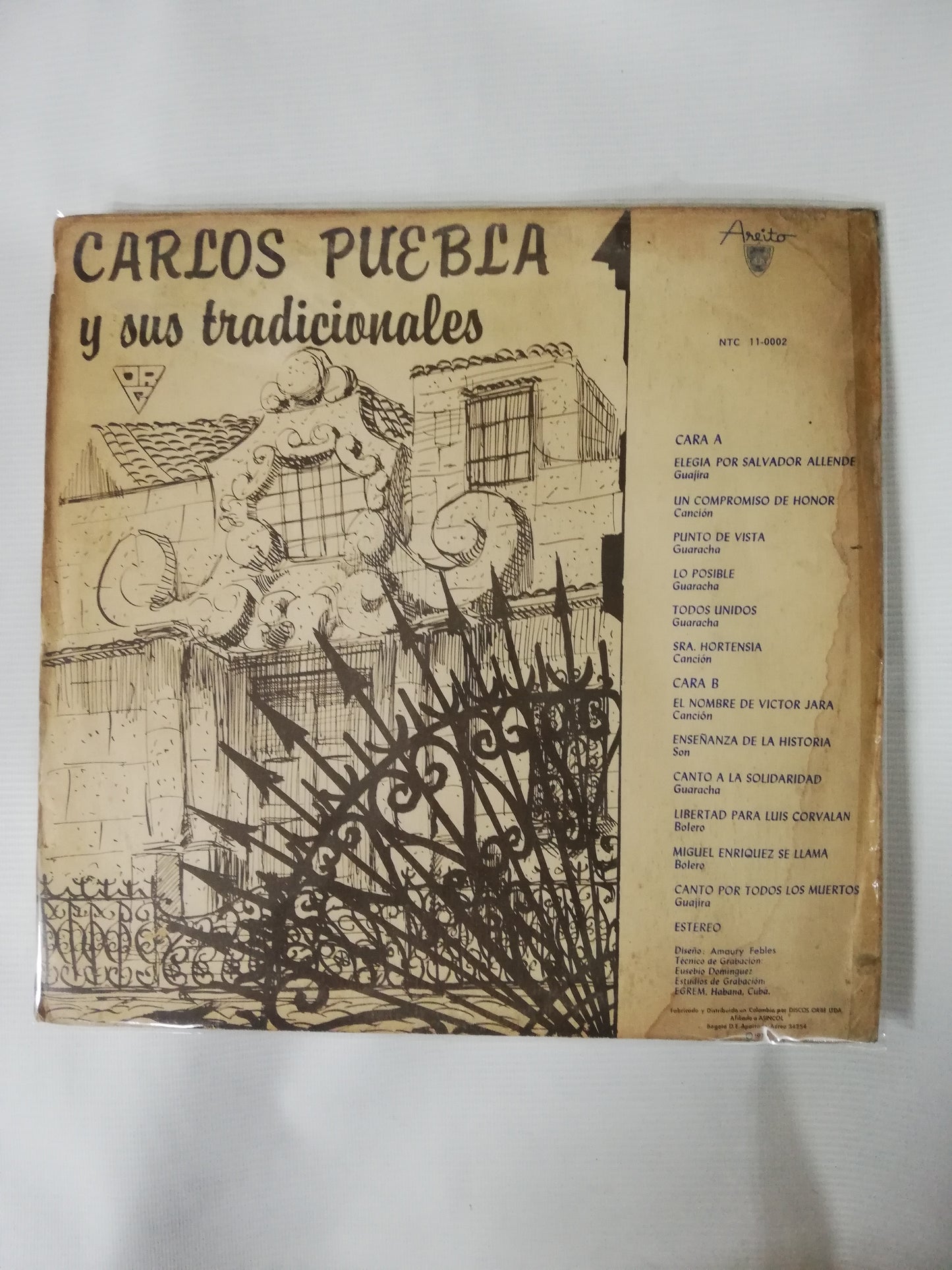 LP CARLOS PUEBLA - CARLOS PUEBLA Y SUS TRADICIONALES VOL. 2