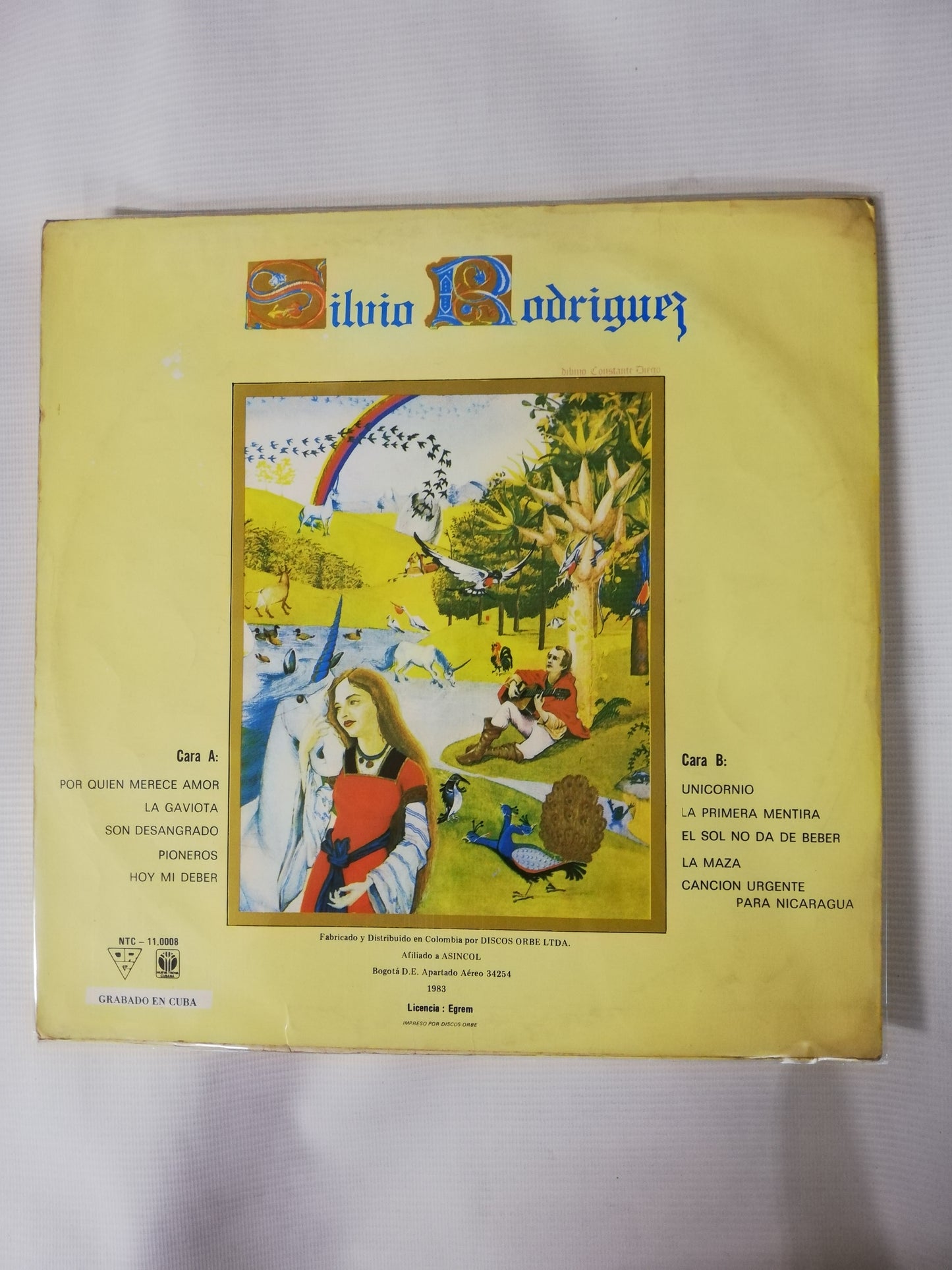 LP SILVIO RODRIGUEZ - UNICORNIO