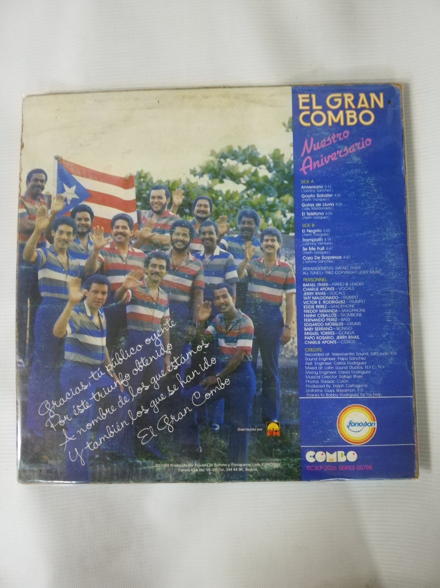 LP EL GRAN COMBO DE PUERTO RICO - NUESTRO ANIVERSARIO