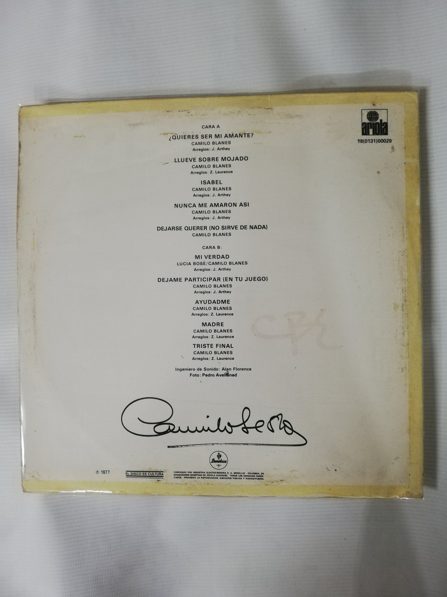 LP CAMILO SESTO - CAMILO