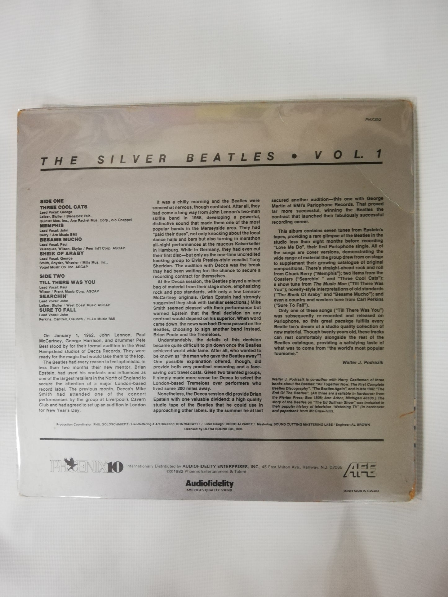 LP THE BEATLES - SILVER BEATLES VOL. 1