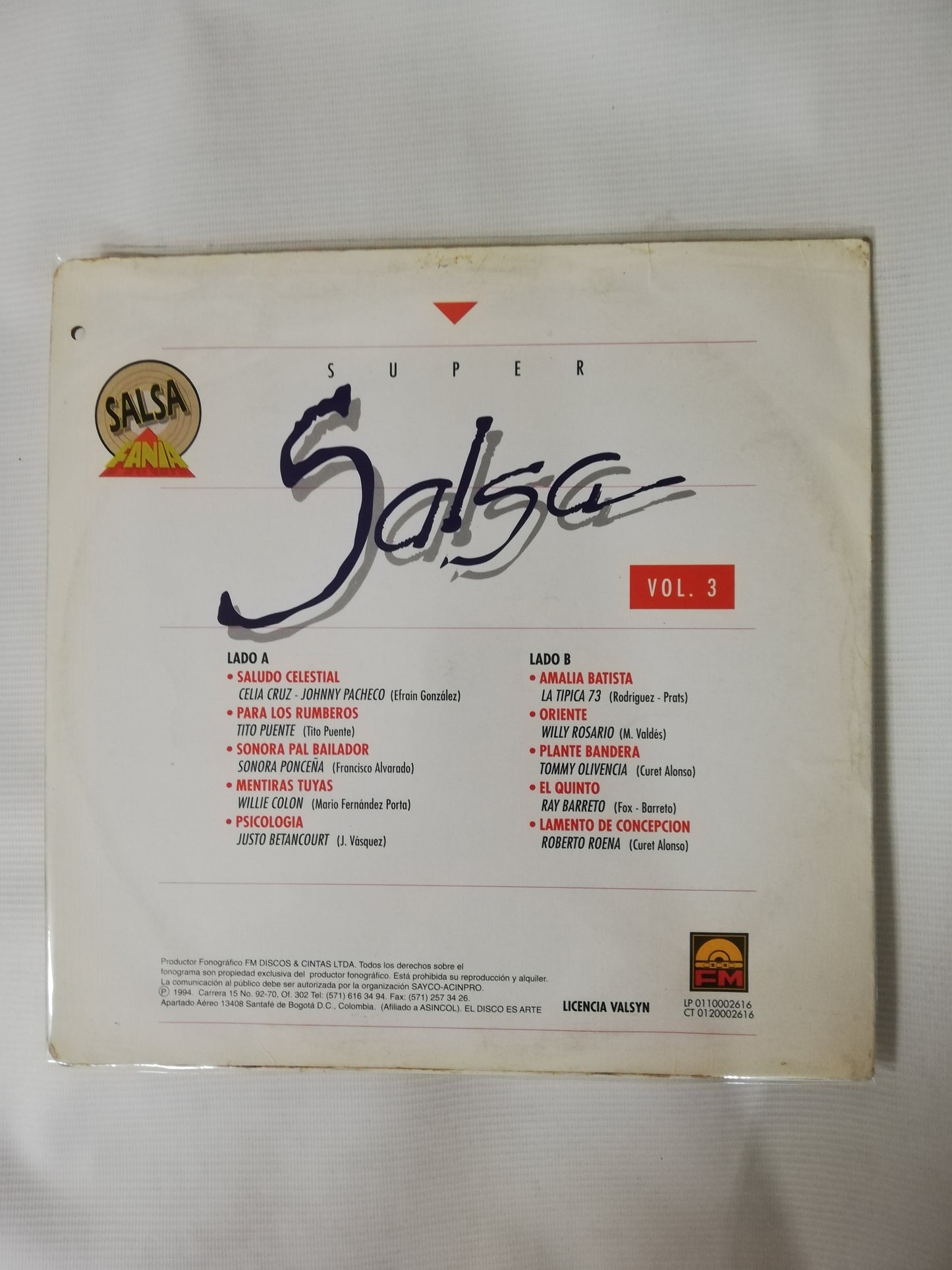 LP SUPER SALSA - SUPER SALSA VOL. 3