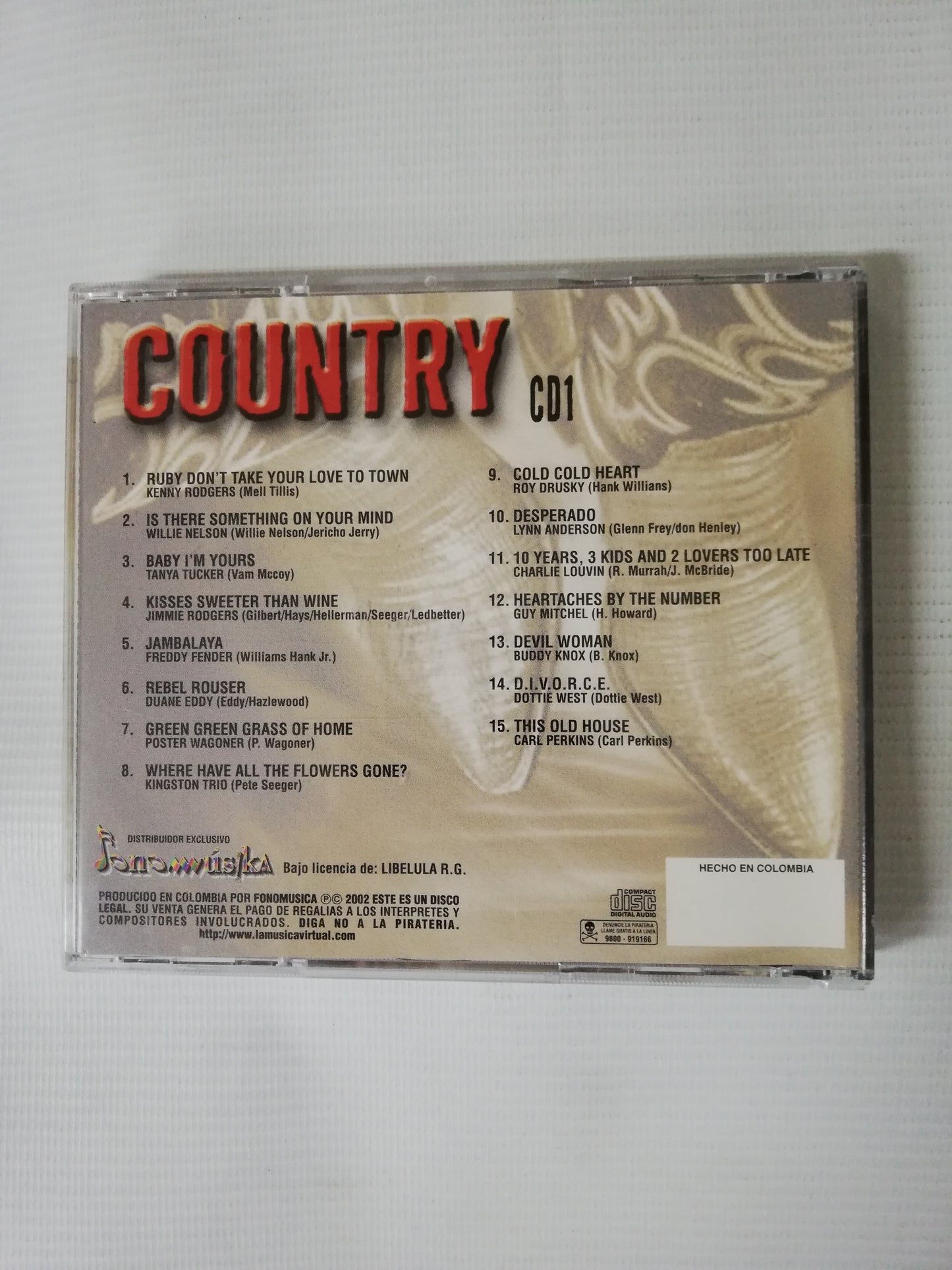 CD COUNTRY - VARIOS INTÉRPRETES - CD X 2