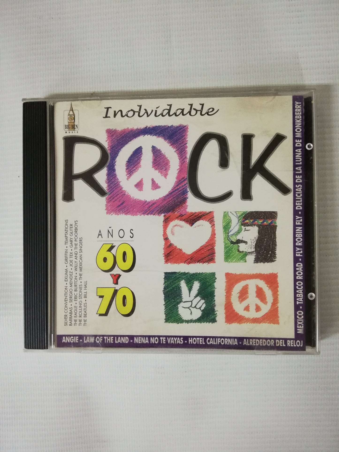 CD INOLVIDABLE ROCK AÑOS 60 Y 70 - ROCK COMPILATION