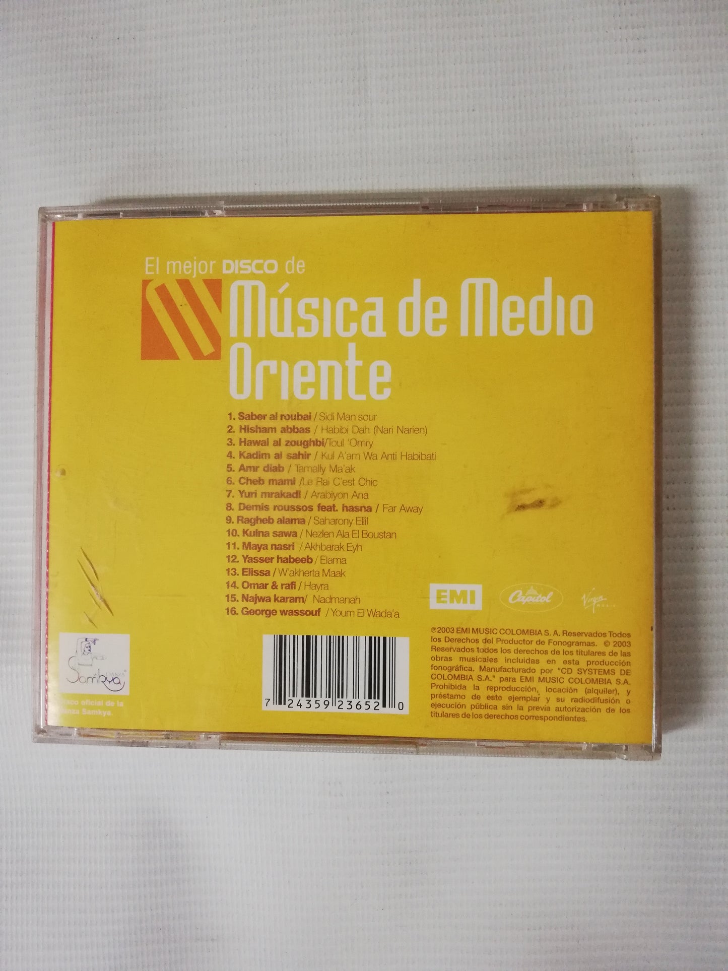 CD MÚSICA DE MEDIO ORIENTE - EL MEJOR DISCO DE MÚSICA DE MEDIO ORIENTE