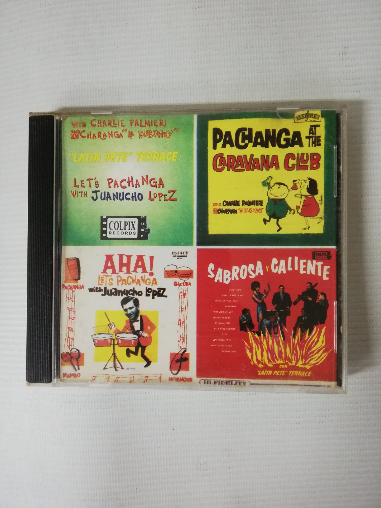 CD CHARLIE PALMIERI AND HIS CHARANGA DUBONEY / LET´S PACHANGA WITH JUANUCHO LOPEZ & "LATIN PETE" TERRACE