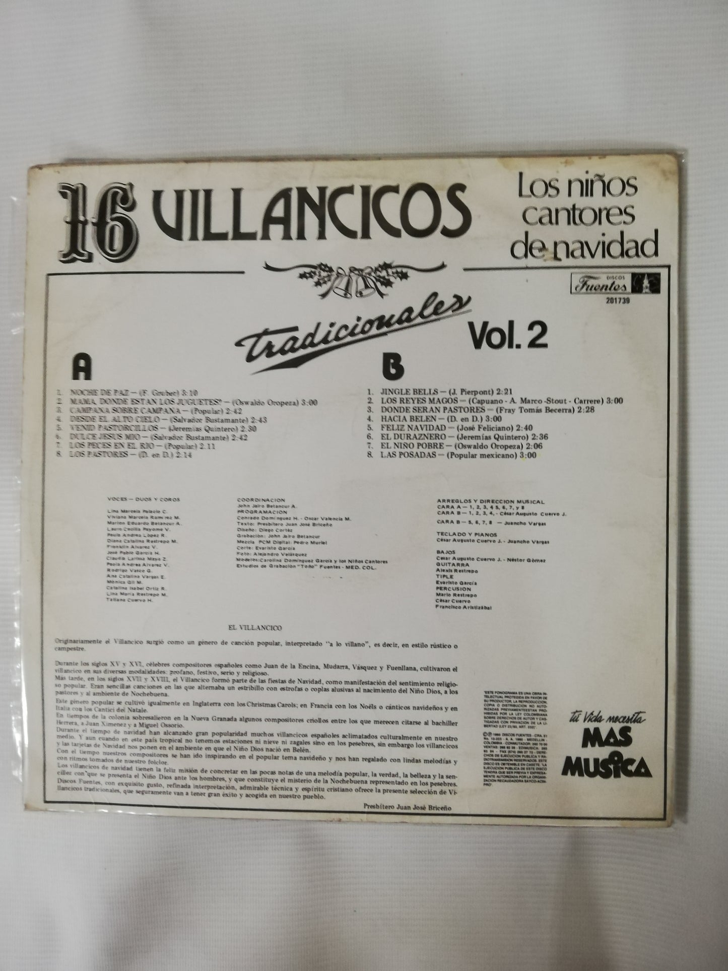 LP LOS NIÑOS DE CANTORES DE NAVIDAD - 16 VILLANCICOS TRADICIONALES VOL. 2