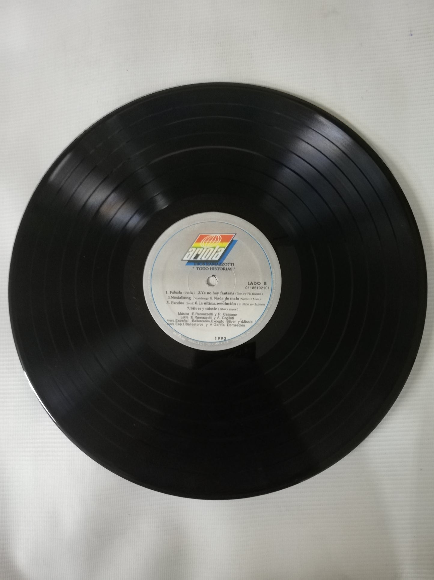 LP EROS RAMAZZOTTI - TODO HISTORIAS