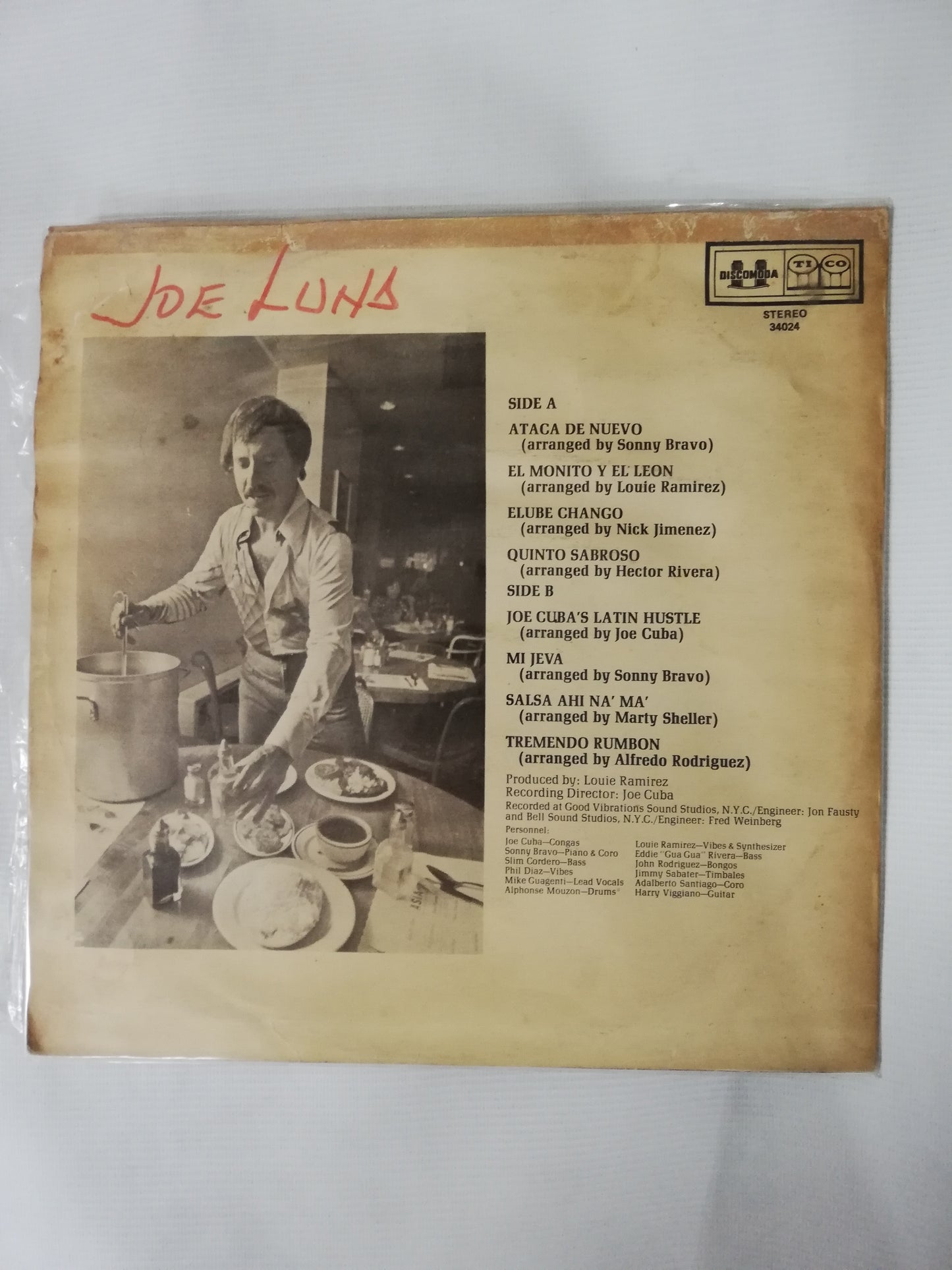 LP JOE CUBA - COCINANDO SALSA