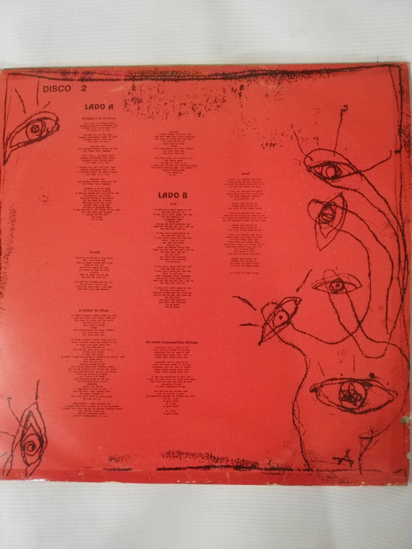 LP THE CURE - WISH - VINYL X 2