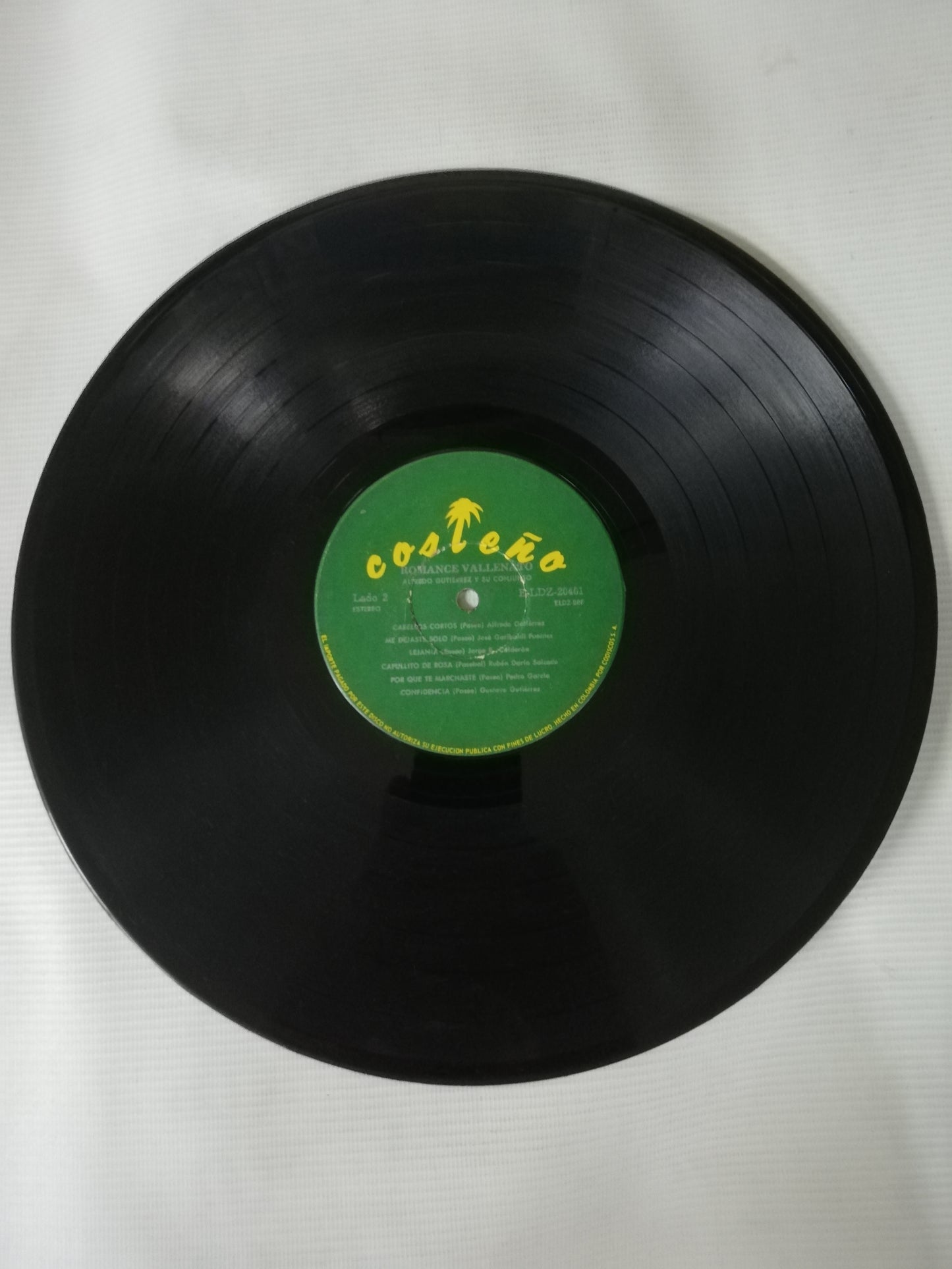LP ALFREDO GUTIERREZ Y SU CONJUNTO - ROMANCE VALLENATO