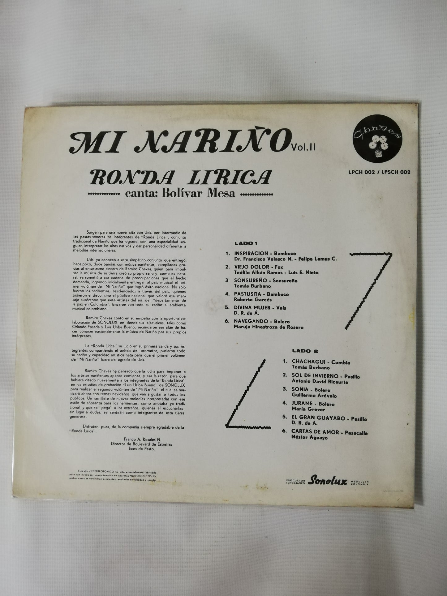 LP BOLIVAR MESA - MI NARIÑO VOL. II