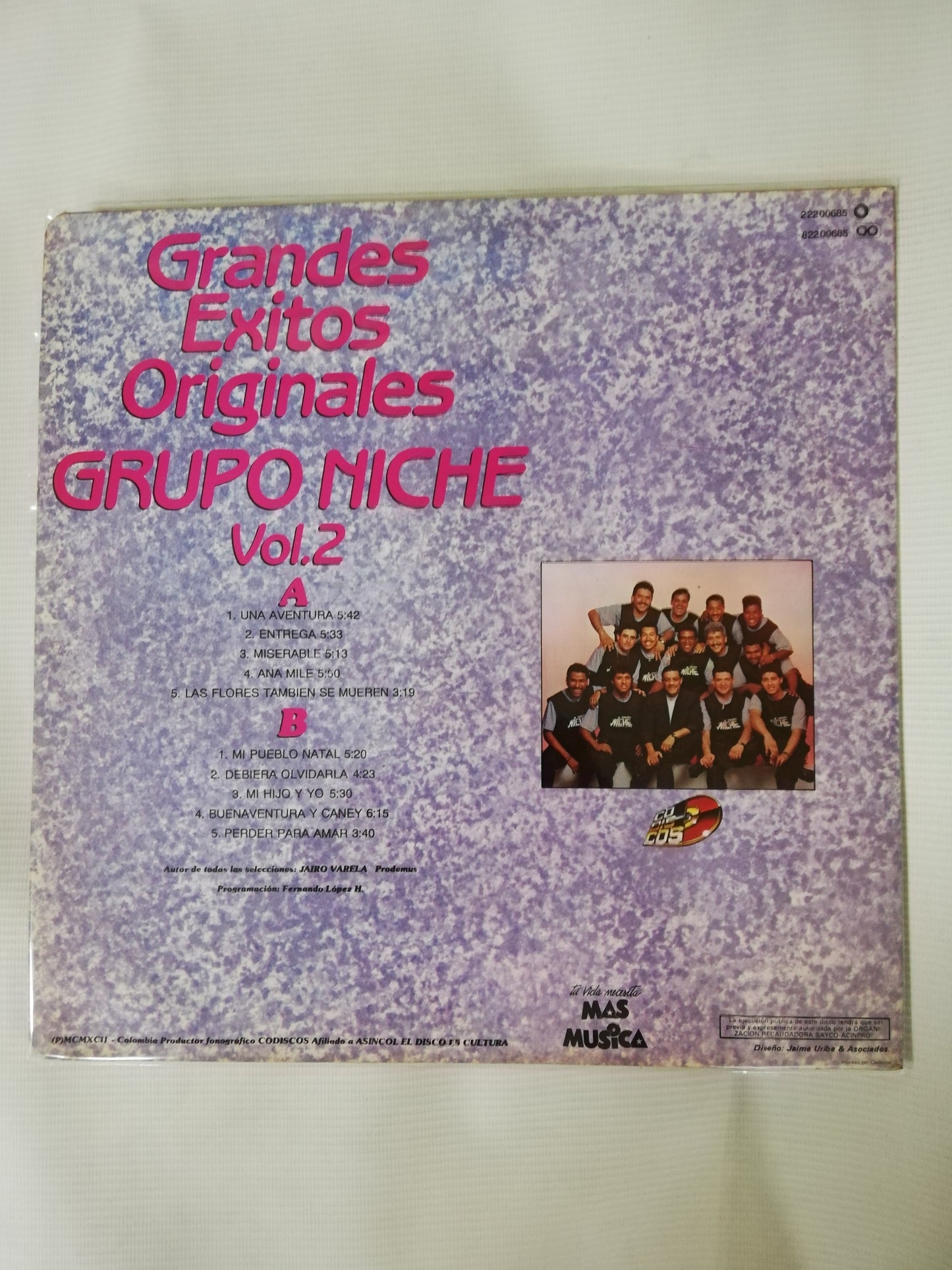 LP GRUPO NICHE - GRANDES EXITOS ORIGINALES VOL. 2
