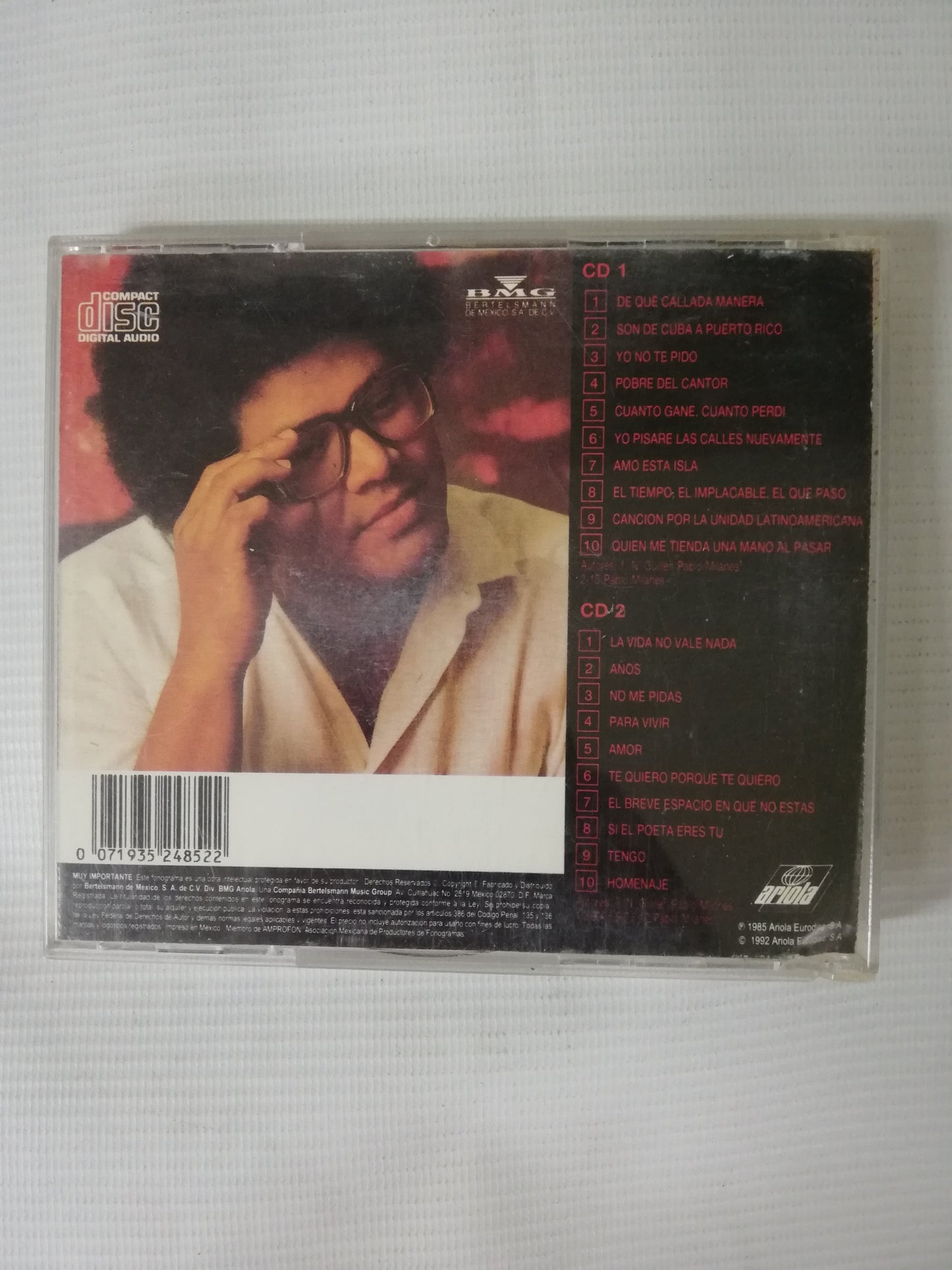 CD QUERIDO PABLO - VARIOS INTÉRPRETES - CD X 2