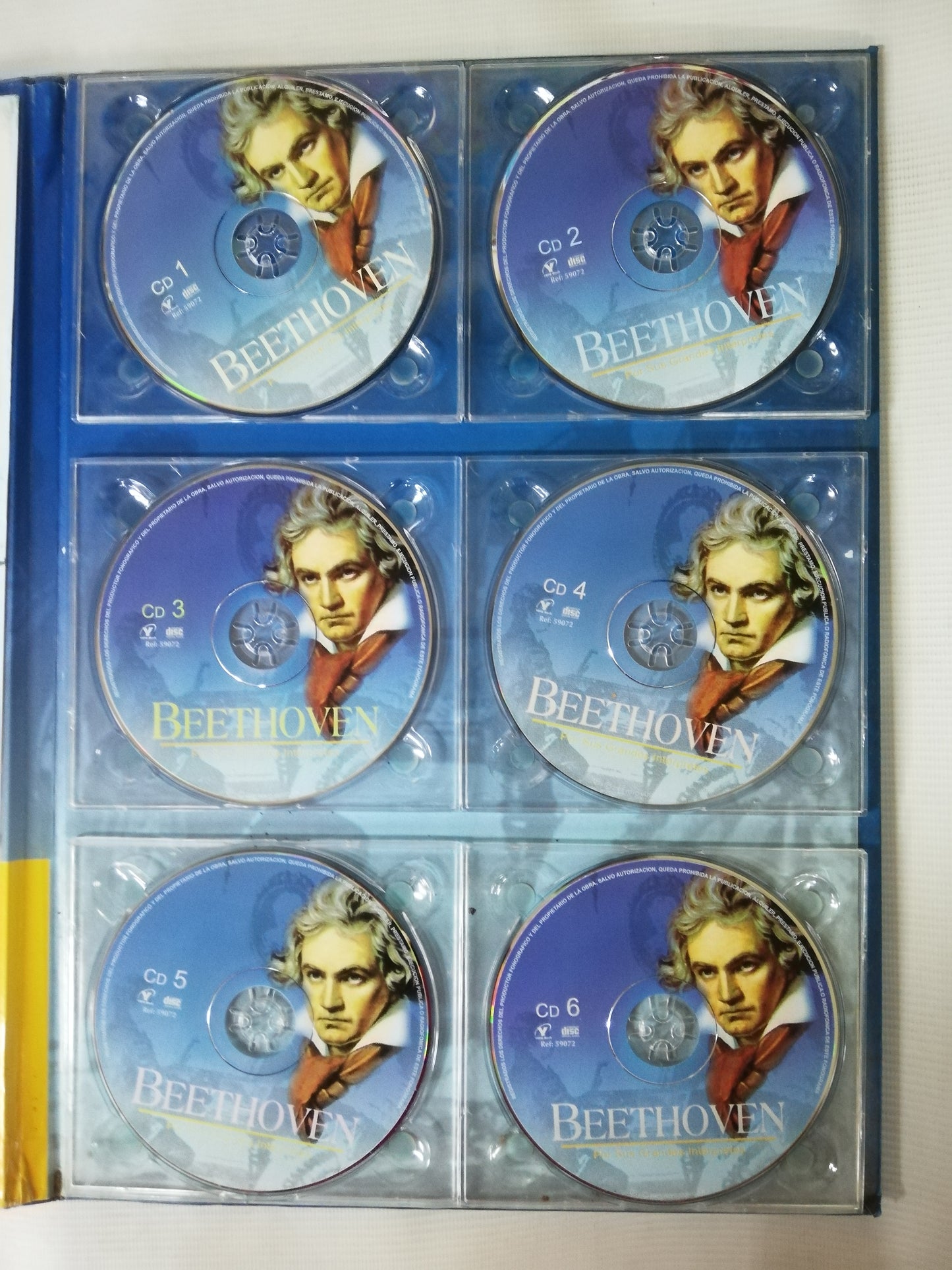 CD ESTUCHE BEETHOVEN - POR SUS GRANDES INTÉRPRETES - CD X 6