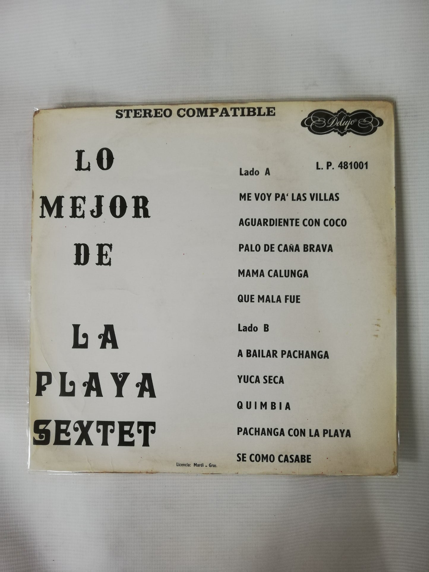 LP LA PLAYA SEXTET - LO MEJOR DE LA PLAYA SEXTET