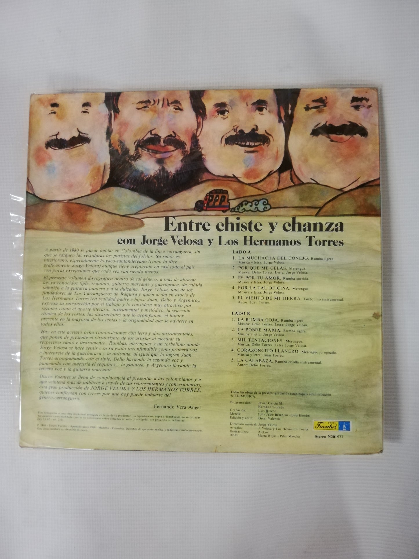 LP JORGE VELOSA Y LOS HERMANOS TORRES - ENTRE CHISTE Y CHANZA