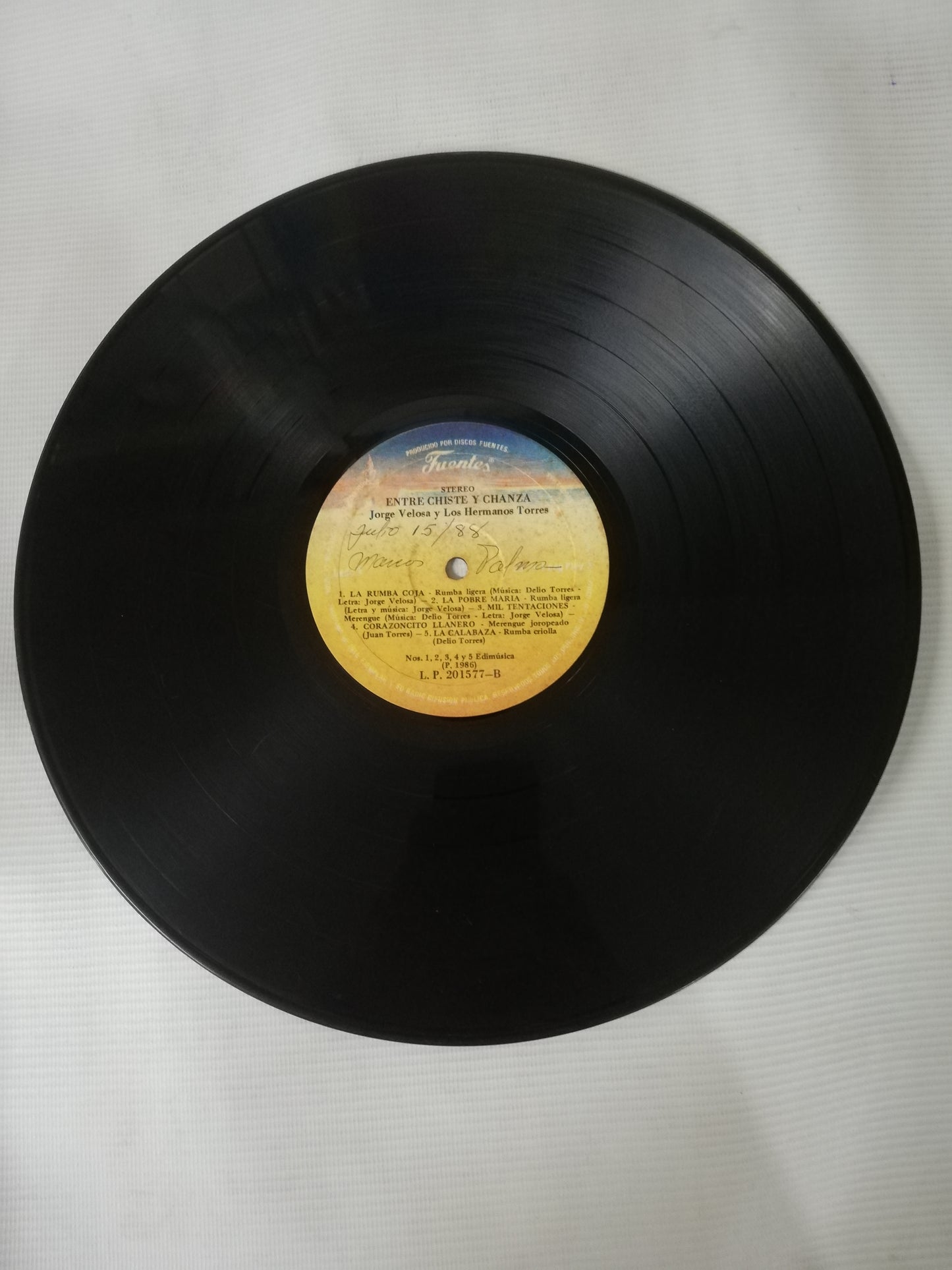 LP JORGE VELOSA Y LOS HERMANOS TORRES - ENTRE CHISTE Y CHANZA
