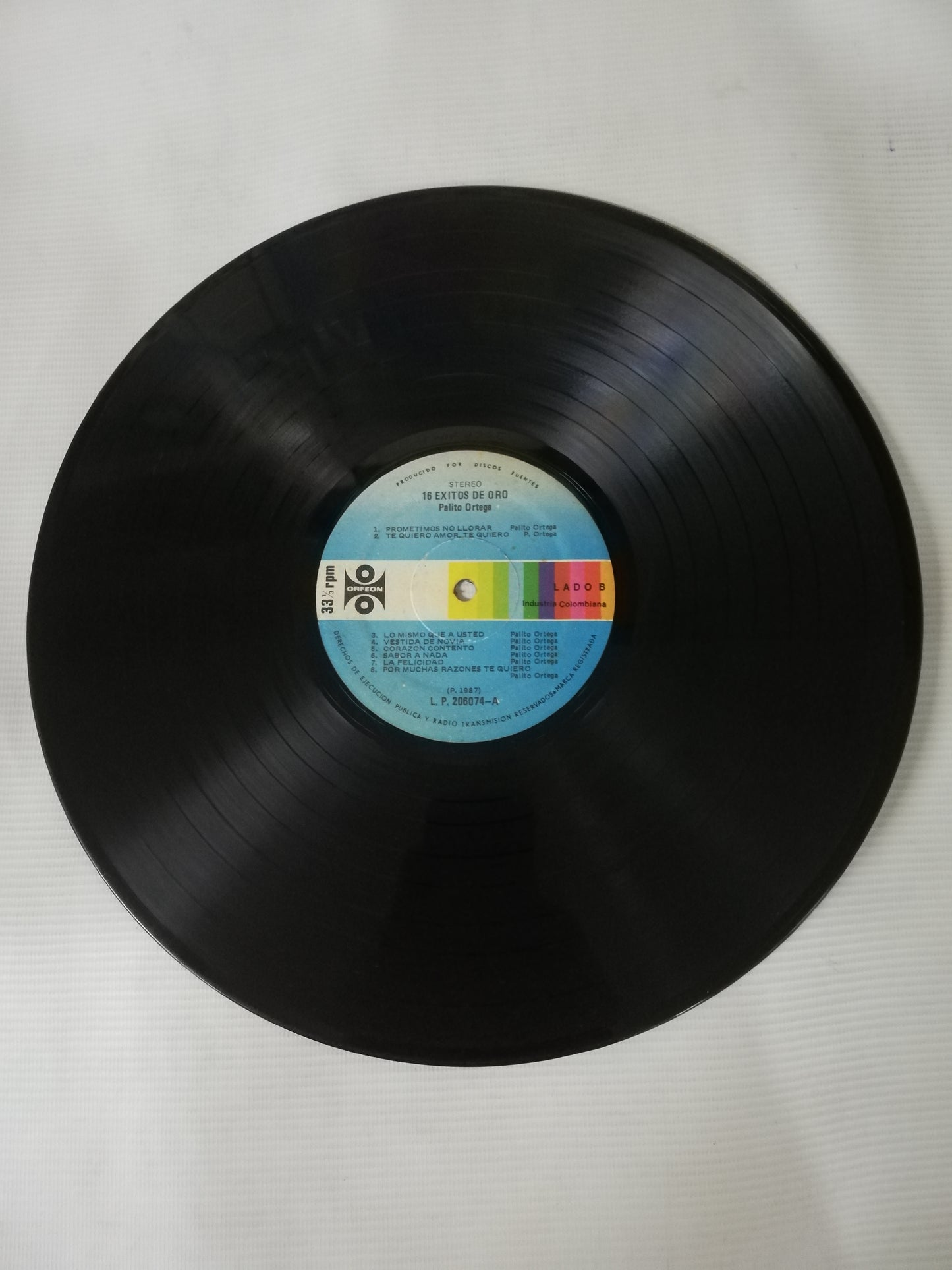 LP PALITO ORTEGA - 16 EXITOS DE ORO
