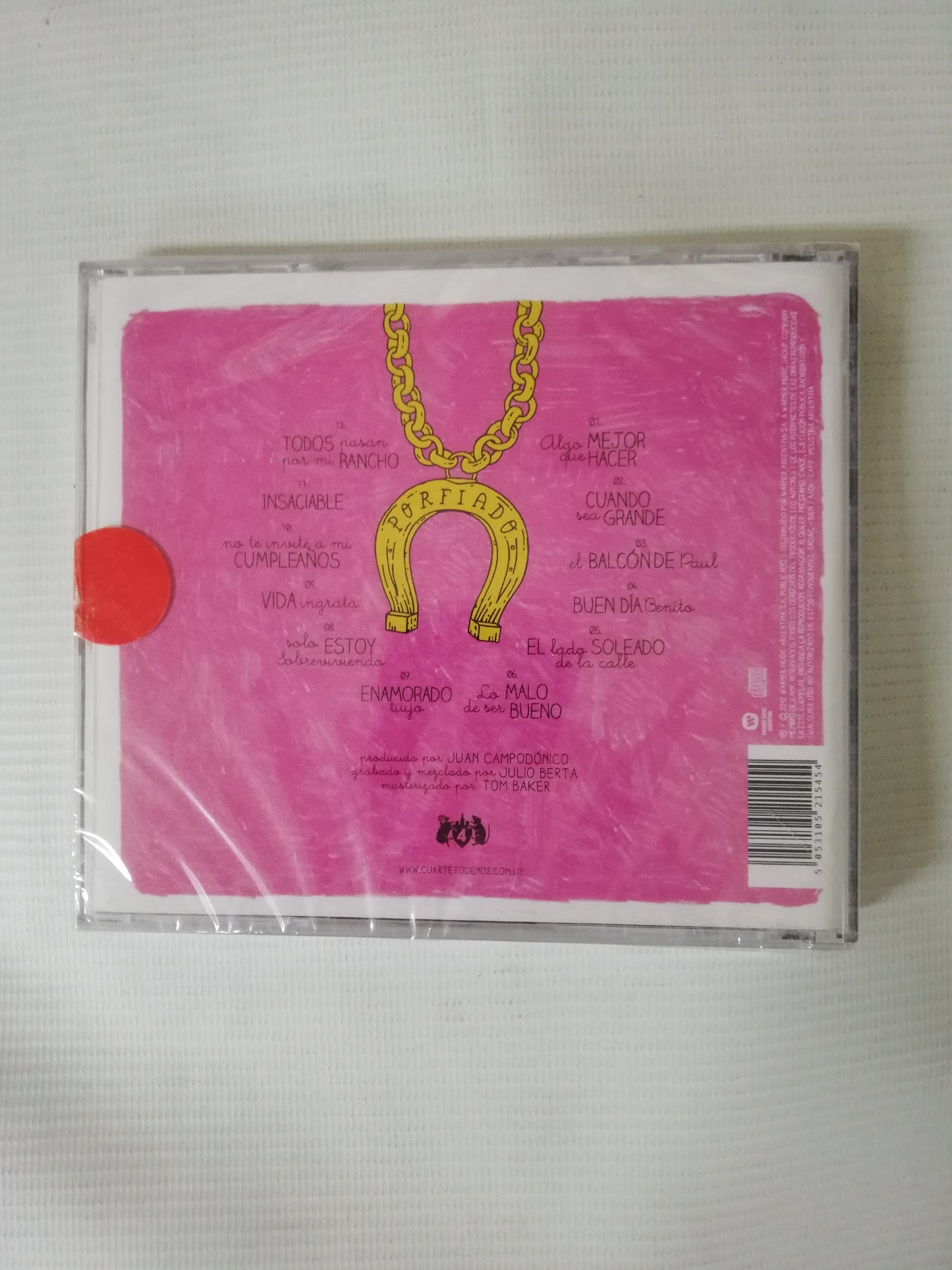 CD EL CUARTETO DE NOS - PORFIADO