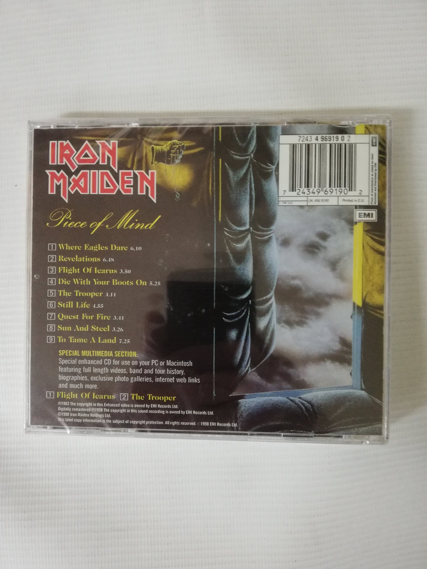 CD IRON MAIDEN - PIECE OF MIND