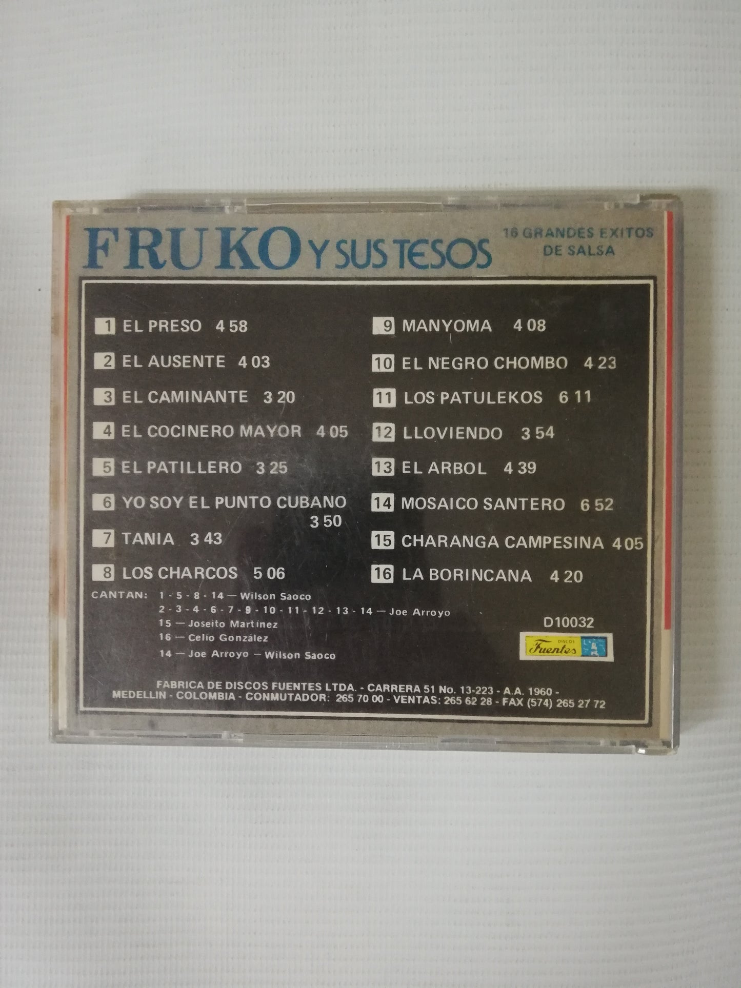 CD FRUKO Y SUS TESOS - GRANDES EXITOS DE SALSA