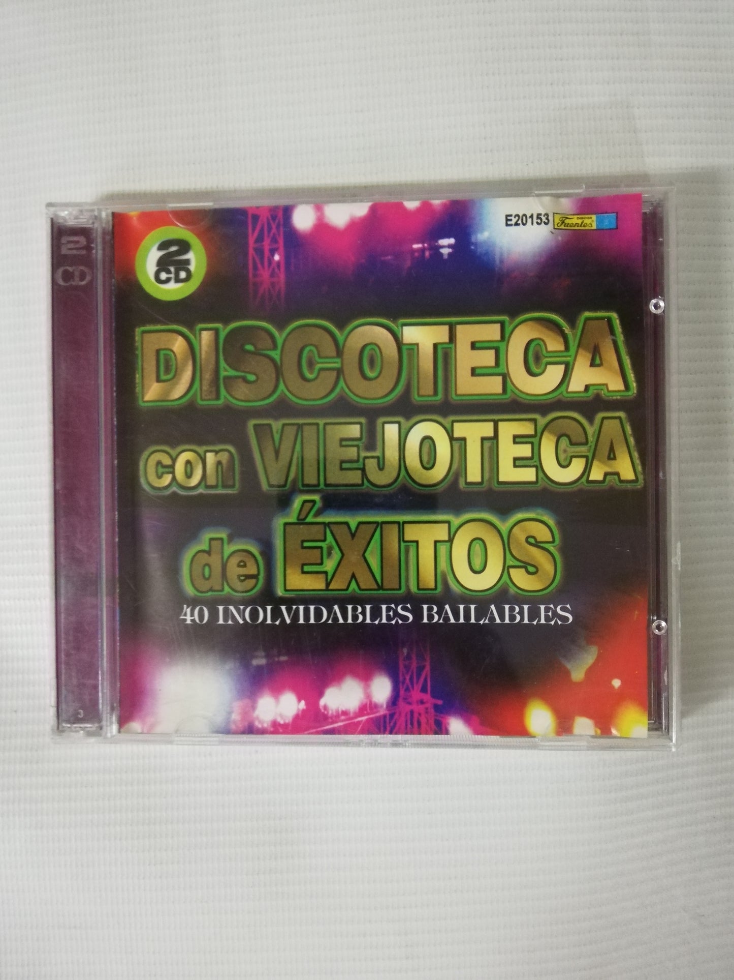 CD DISCOTECA CON VIEJOTECA DE EXITOS - 40 INOLVIDABLES BAILABLES - CD X 2
