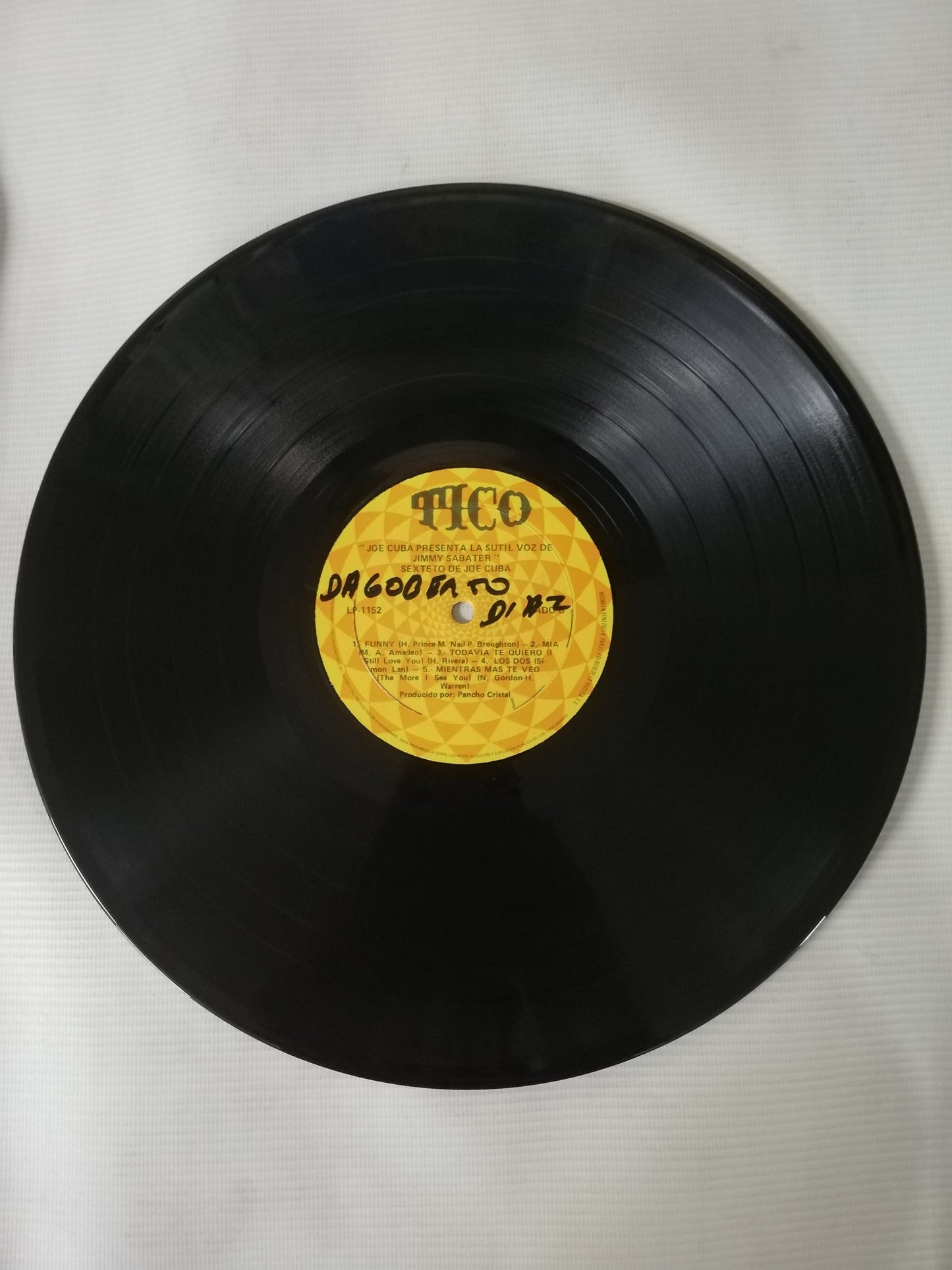 LP JOE CUBA SEXTET - PRESENTS THE VELVET VOICE OF JIMMY SABATER