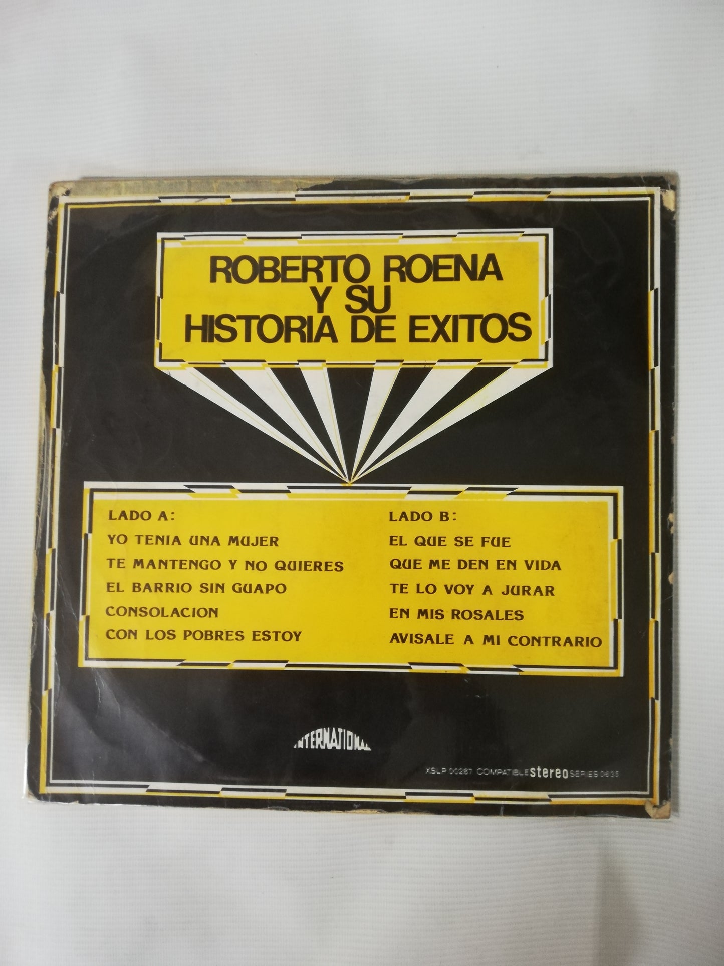 LP ROBERTO ROENA - ROBERTO ROENA Y SU HISTORIA DE EXITOS