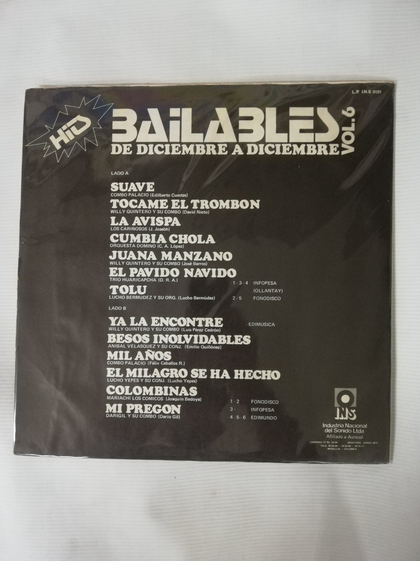 LP BAILABLES DE DICIEMBRE A DICIEMBRE VOL. 6 - VARIOS INTÉRPRETES