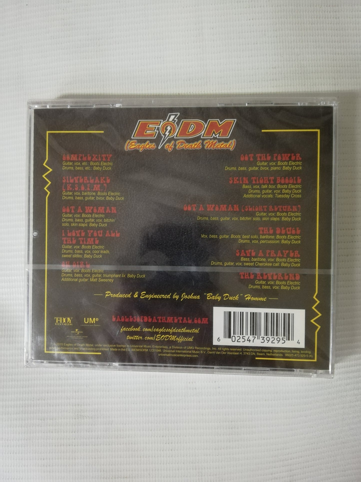 CD EAGLES OF DEATH METAL - ZIPPER DOWN