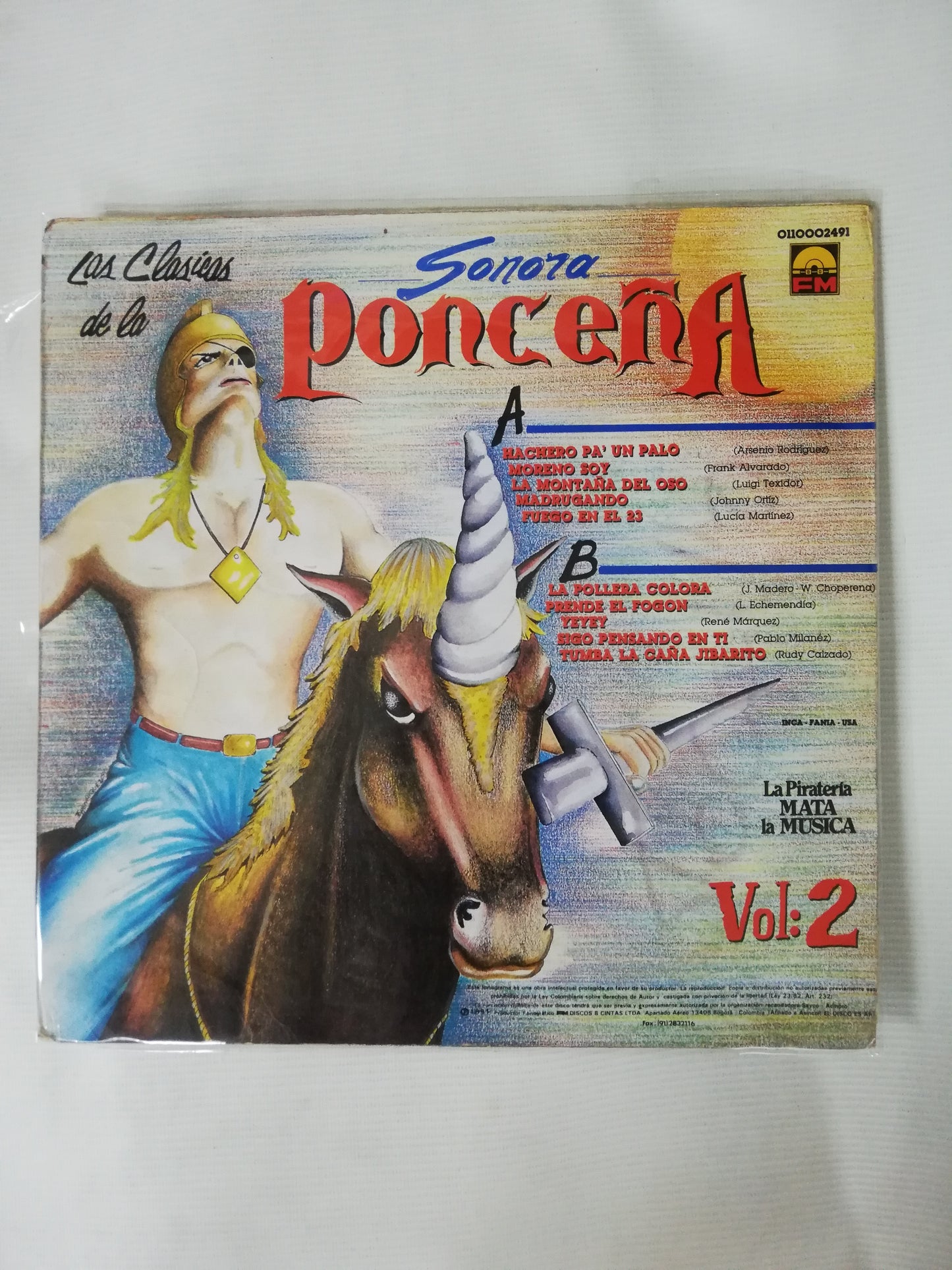 LP SONORA PONCEÑA - LAS CLÁSICAS DE LA SONORA PONCEÑA VOL. 2