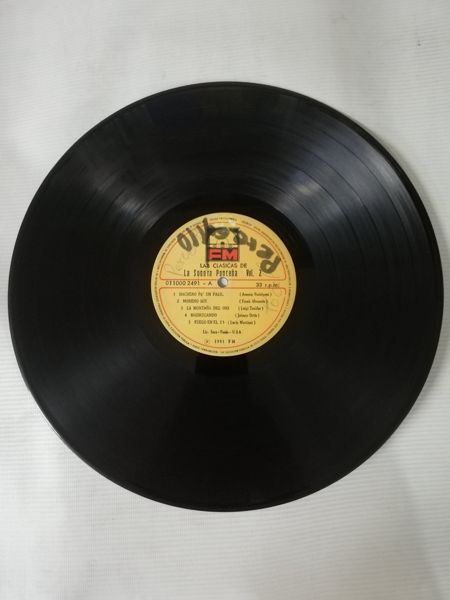 LP SONORA PONCEÑA - LAS CLÁSICAS DE LA SONORA PONCEÑA VOL. 2