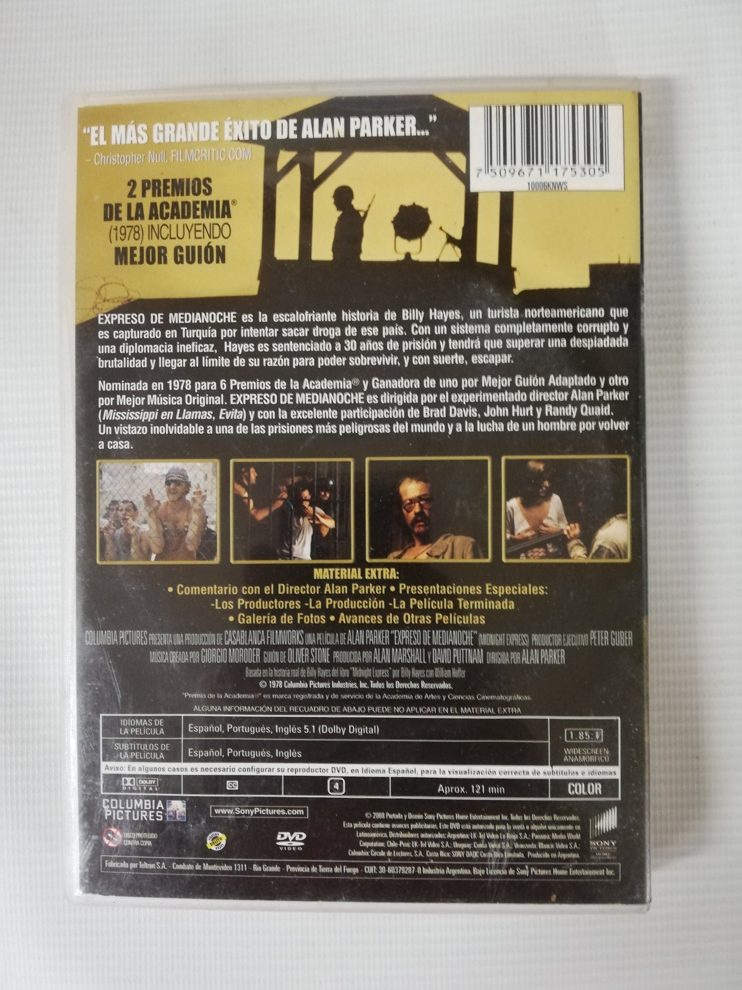 DVD EXPRESO DE MEDIANOCHE