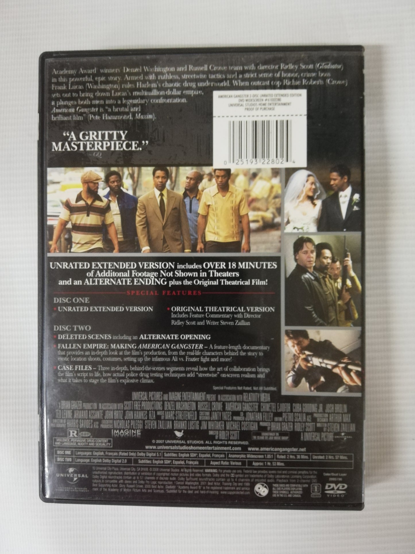 DVD AMERICAN GANGSTER - DVD X 2